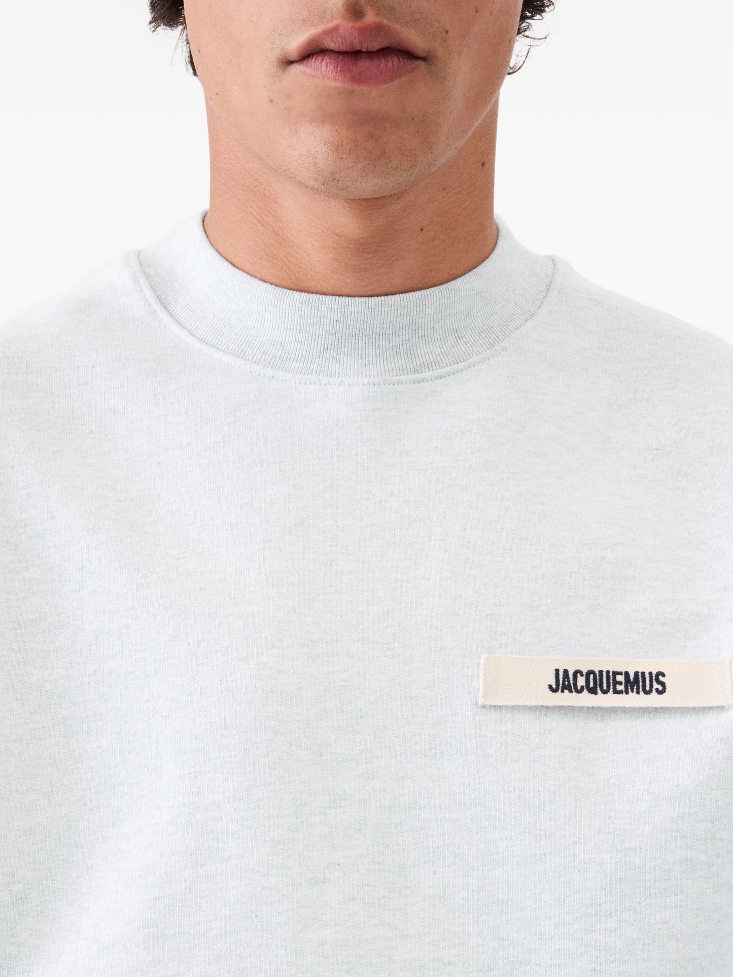 crew-neck logo-patch sweatshirt
