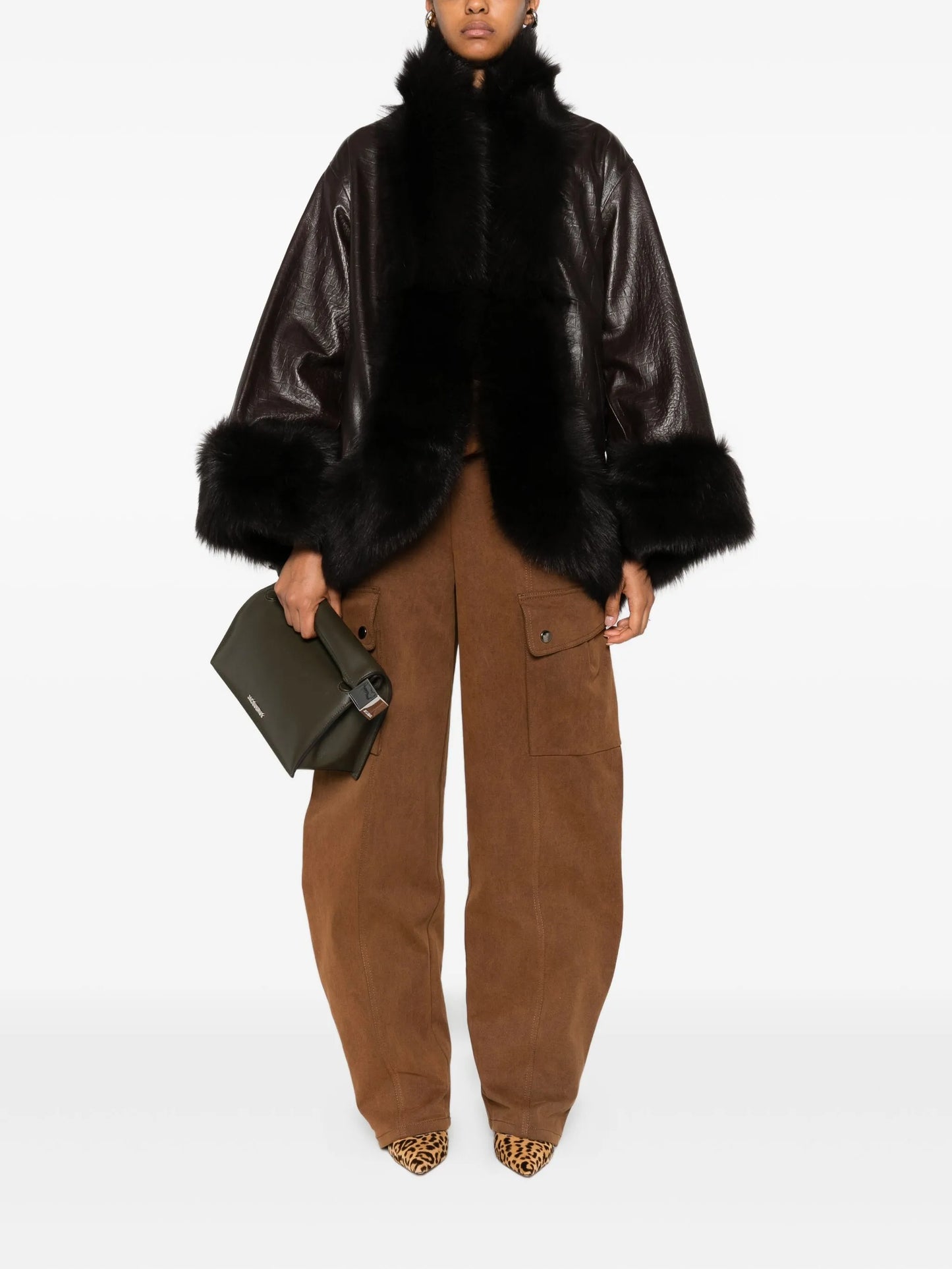 Sabine fur-trimmed coat