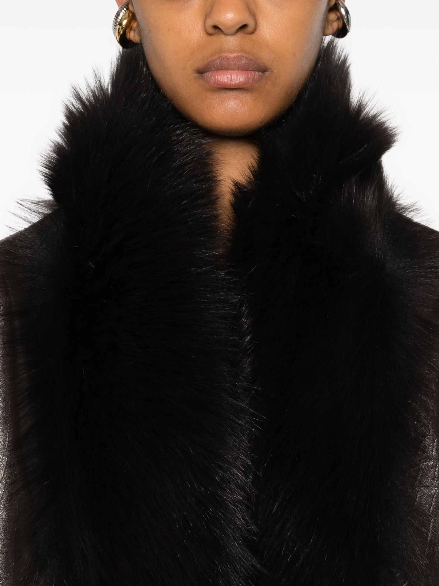 Sabine fur-trimmed coat
