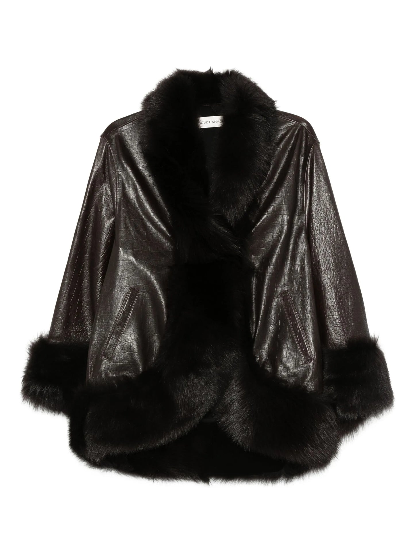 Sabine fur-trimmed coat
