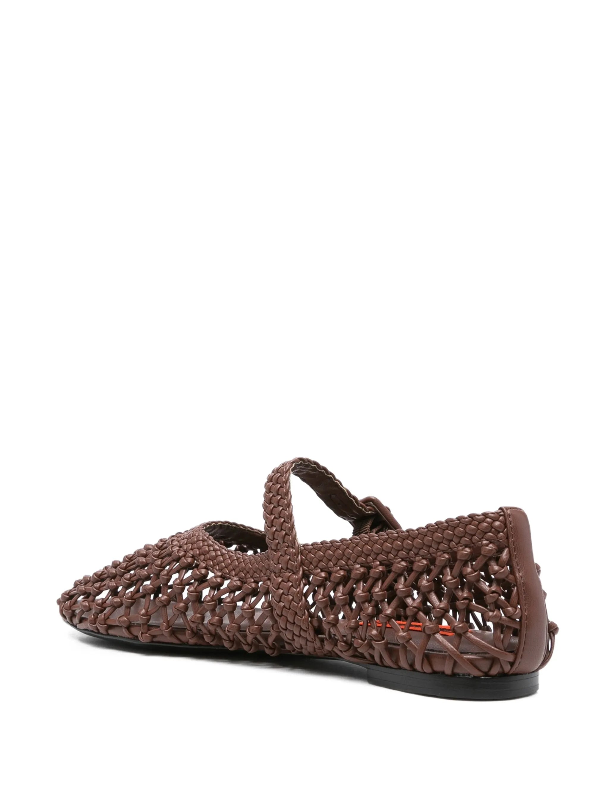 leather ballet flats