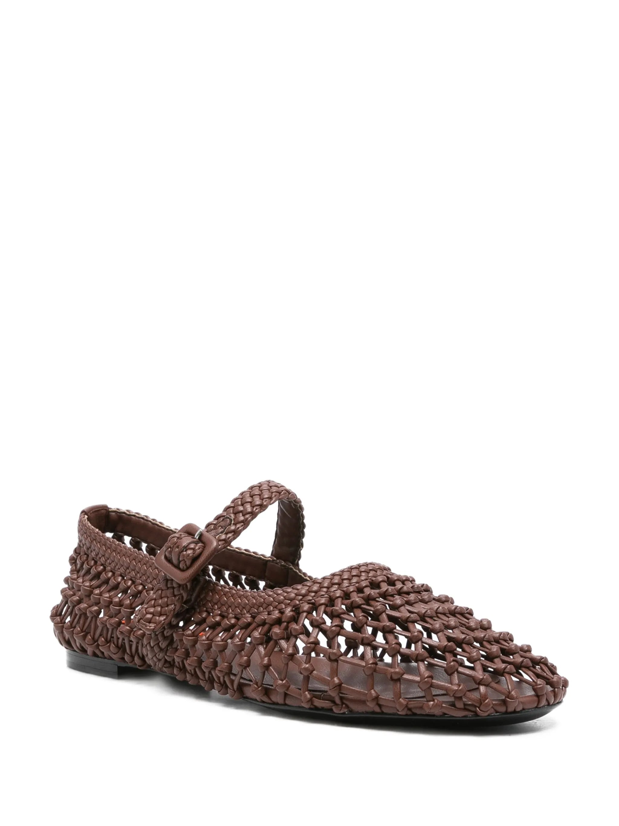 leather ballet flats