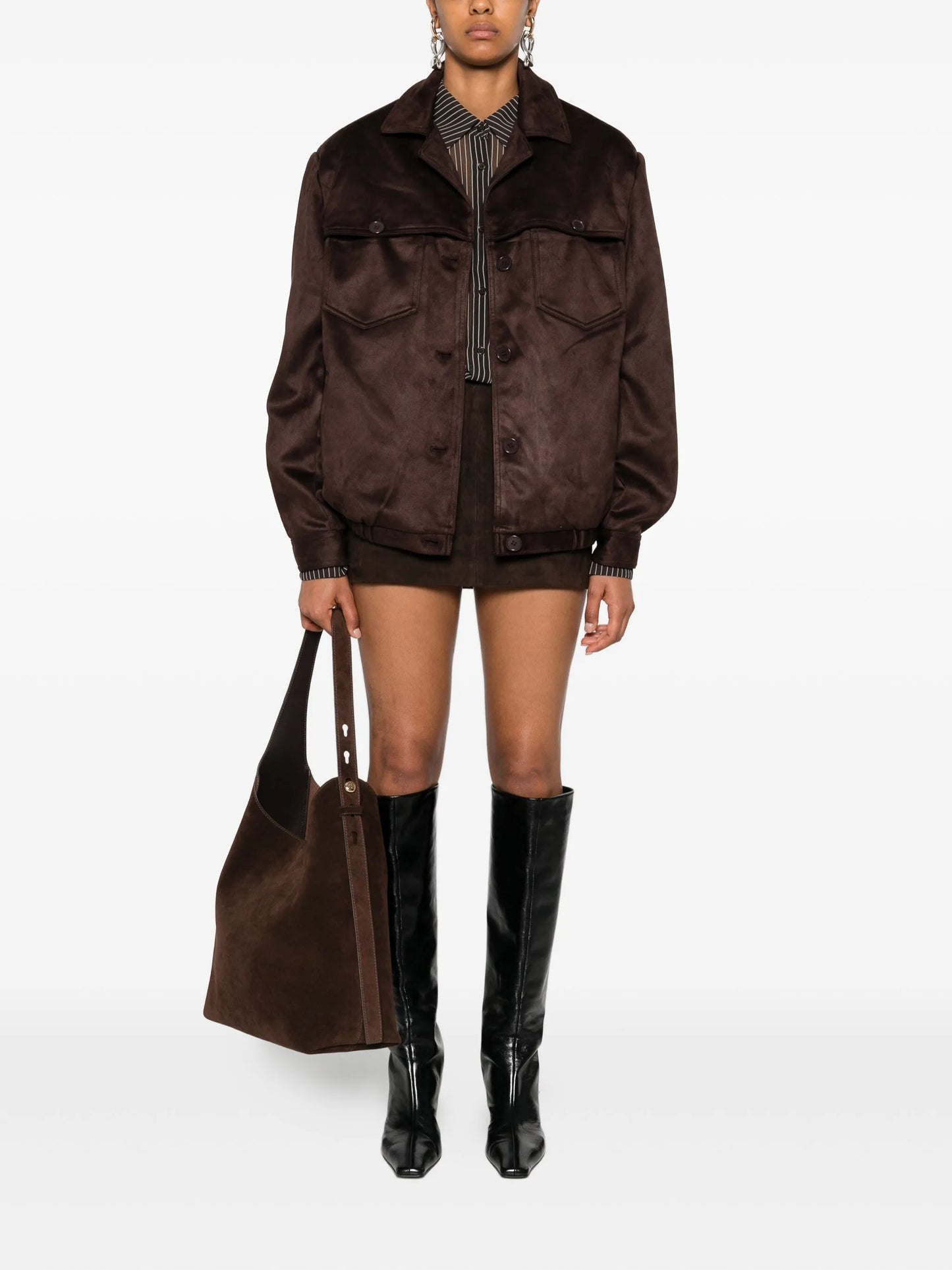 Avery suede mini skirt
