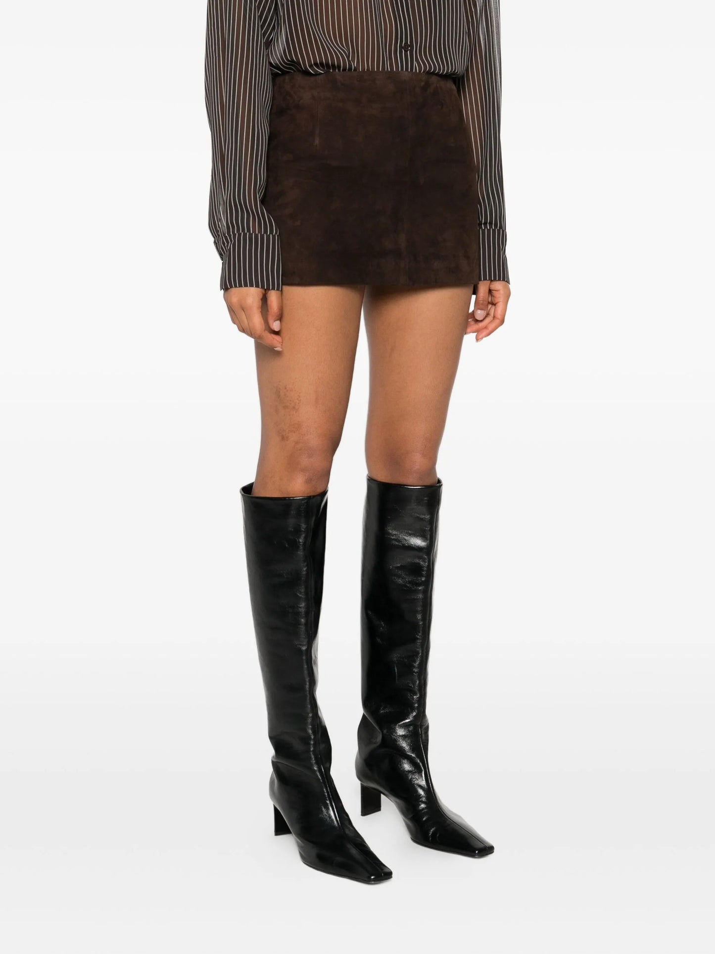 Avery suede mini skirt