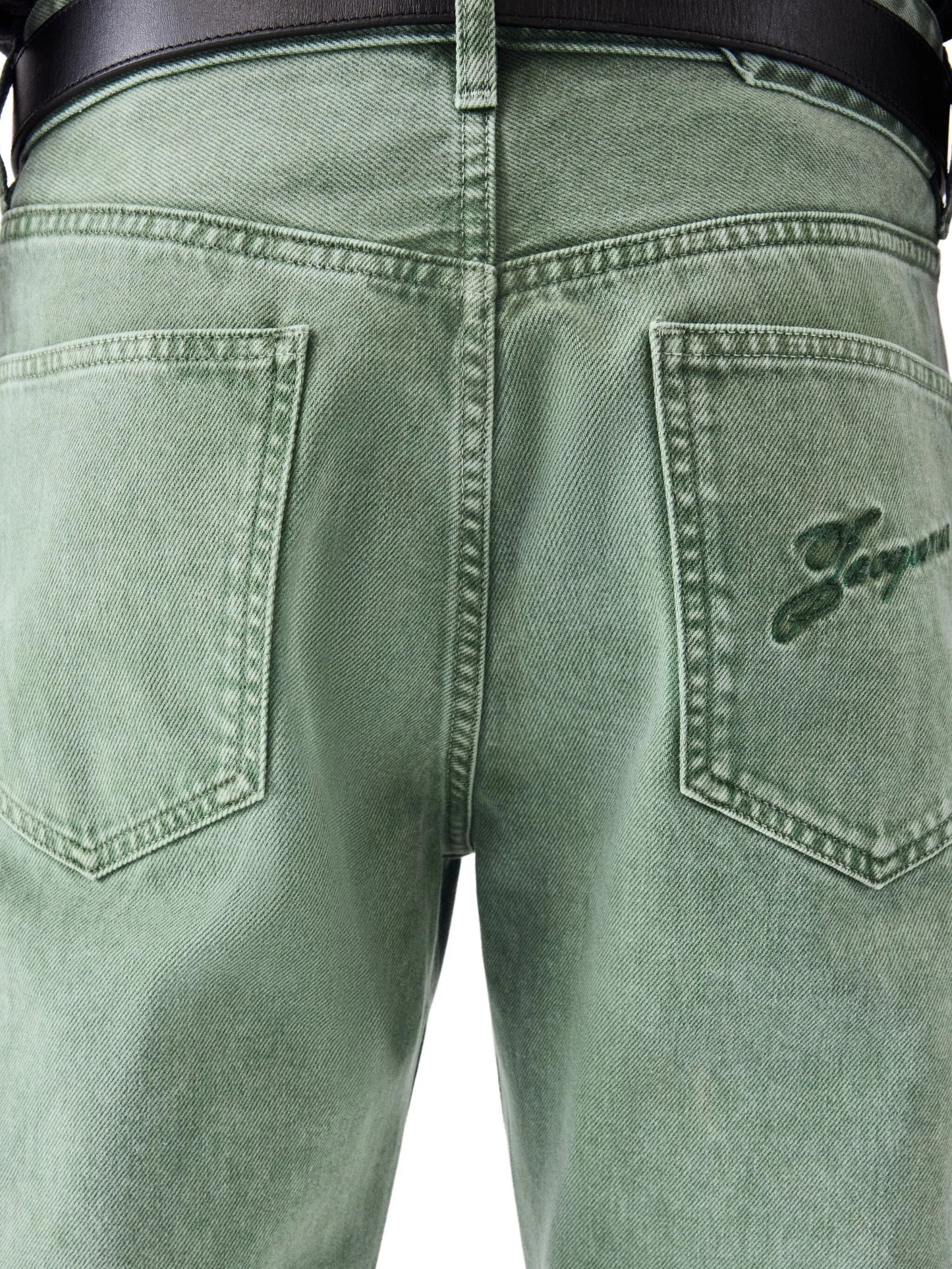 straight-leg jeans