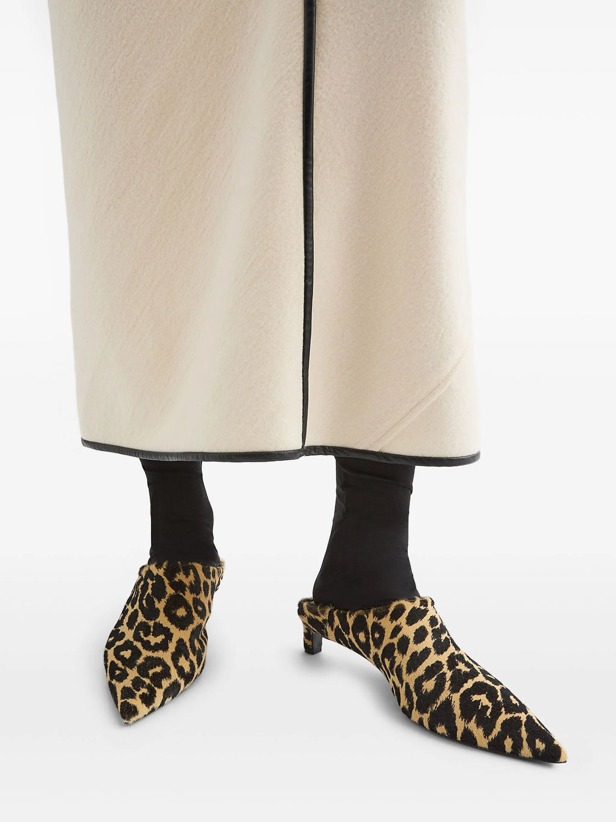 leopard-print mules
