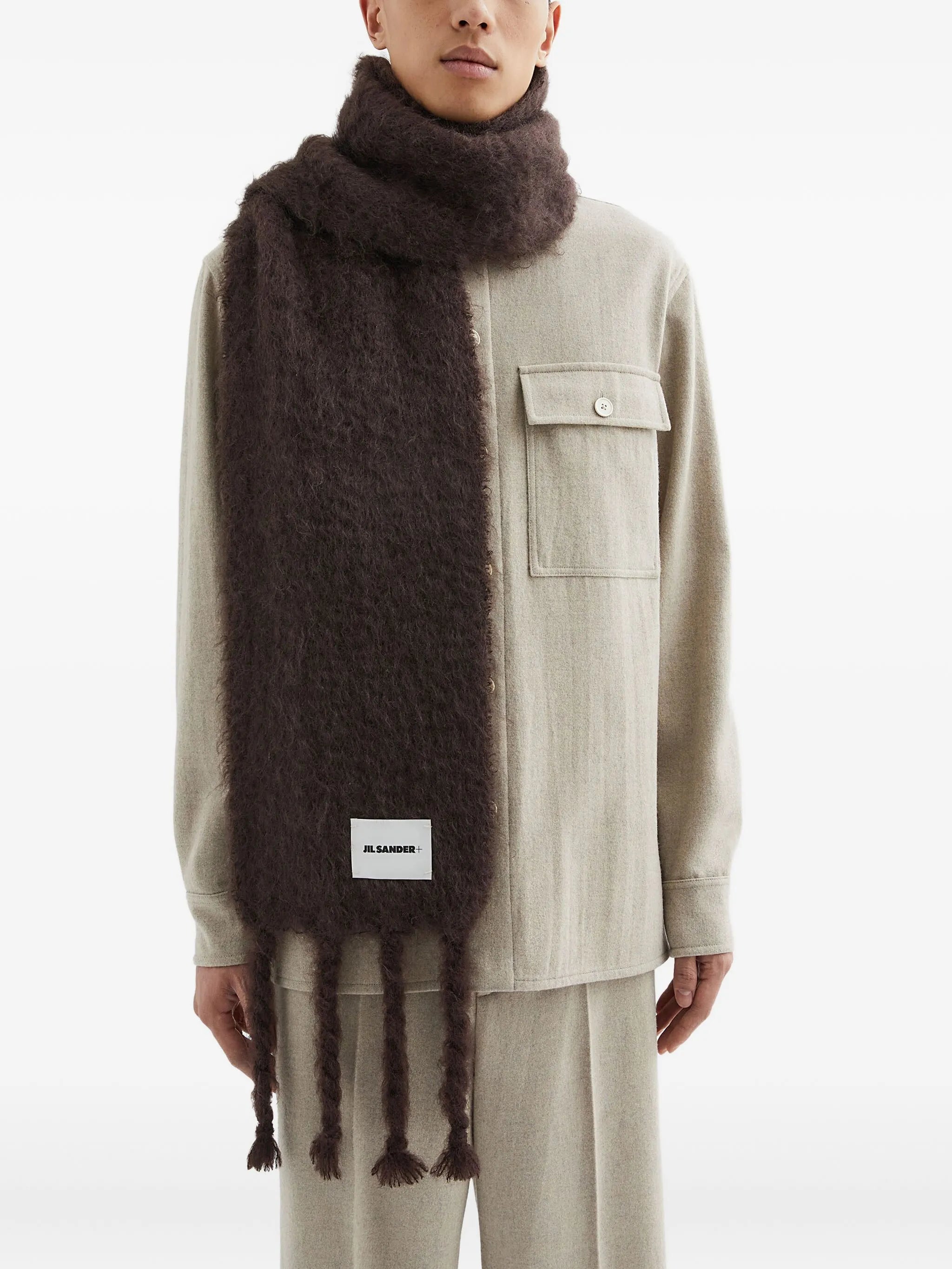 logo-patch scarf