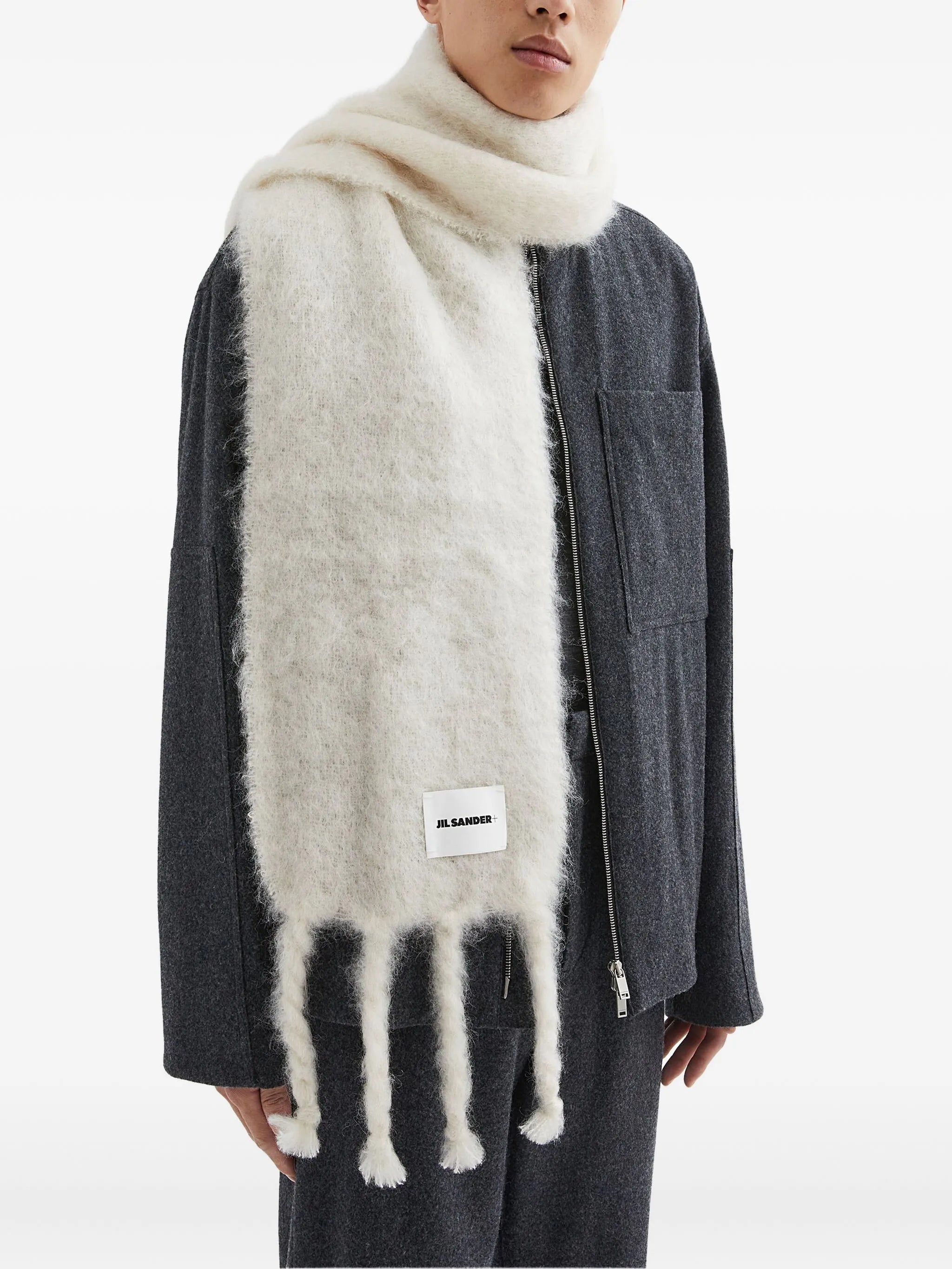 logo-patch scarf