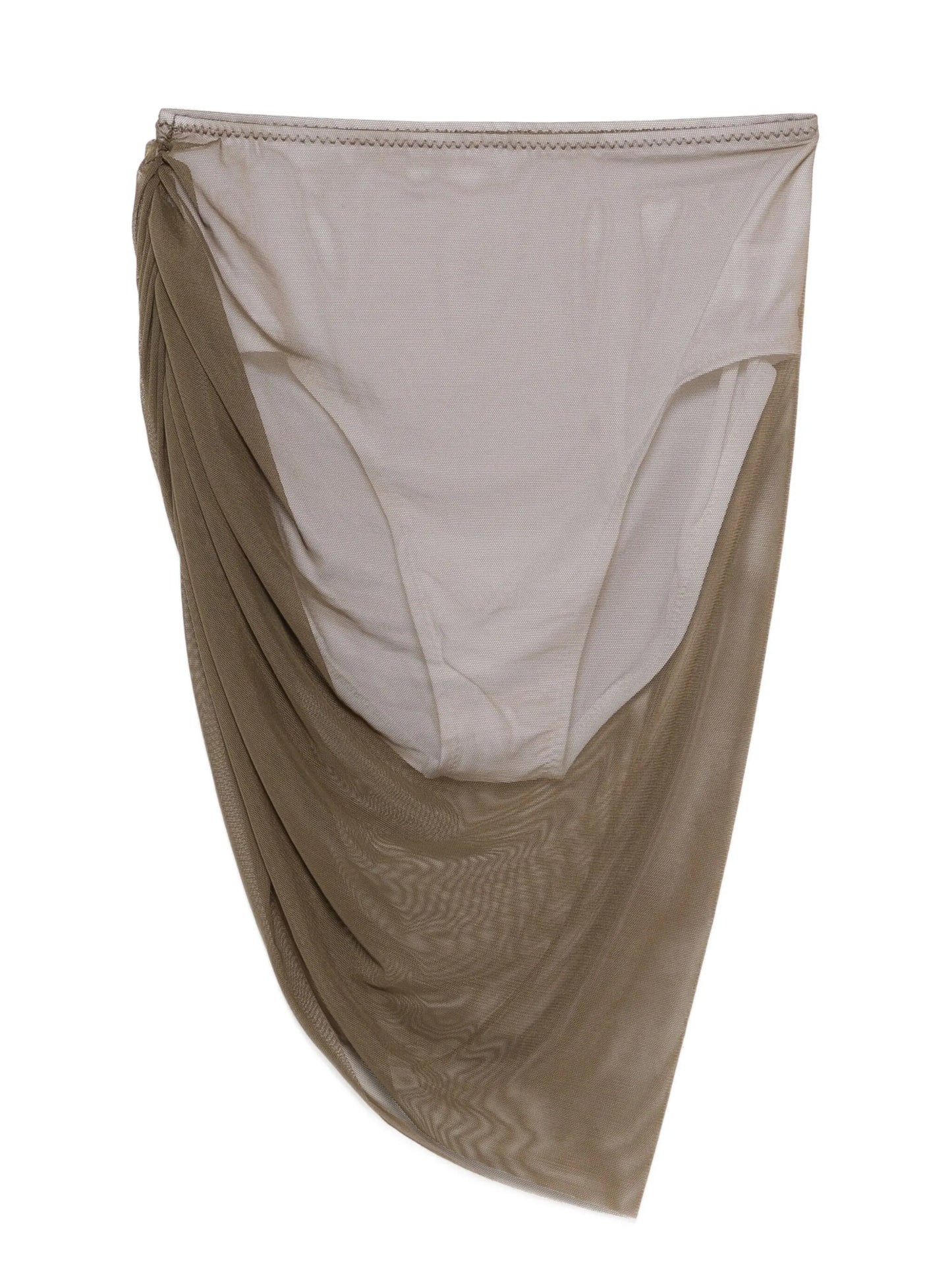 Diana draped mesh mini skirt