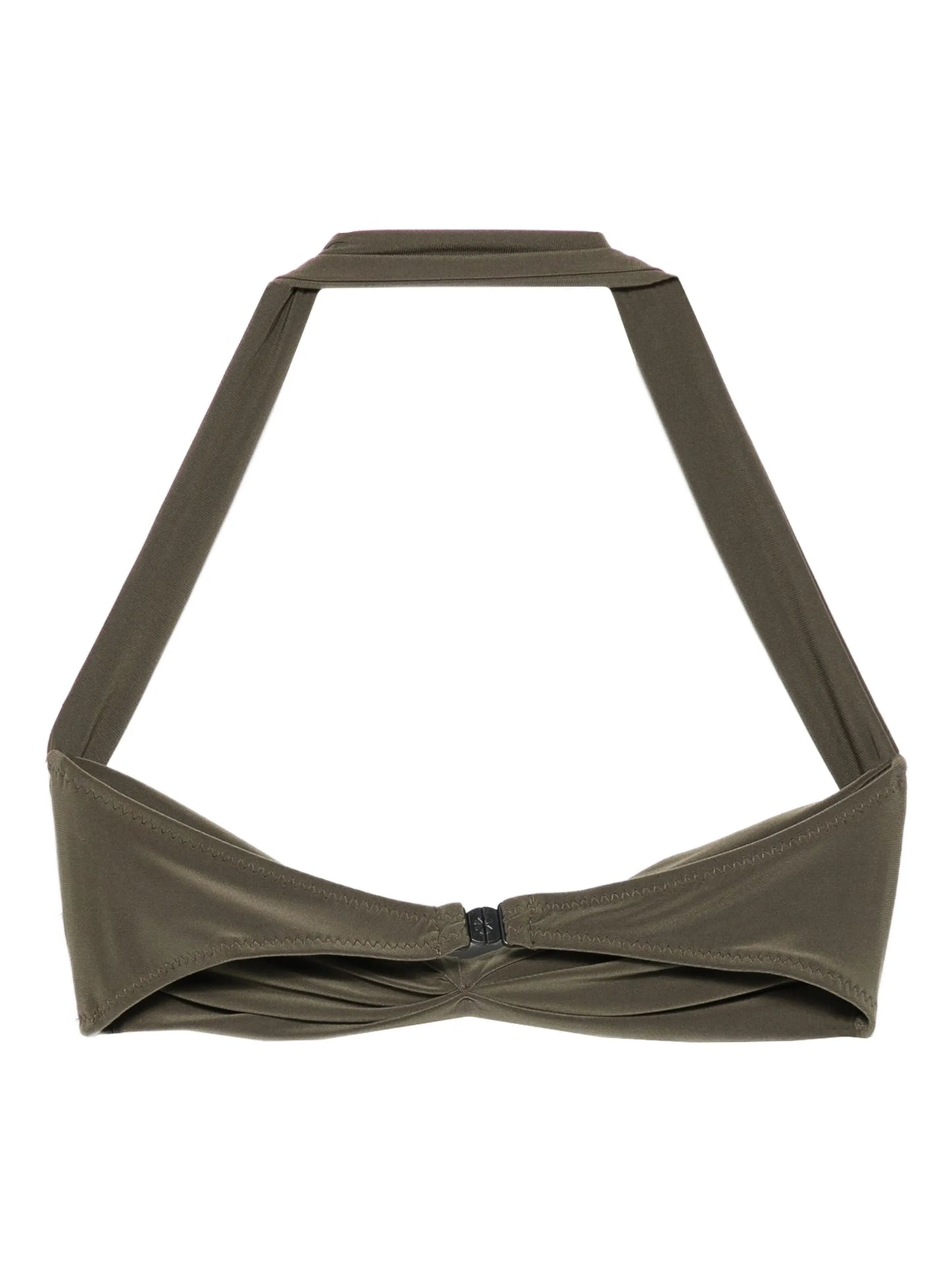 Bill halter-neck draped bikini top