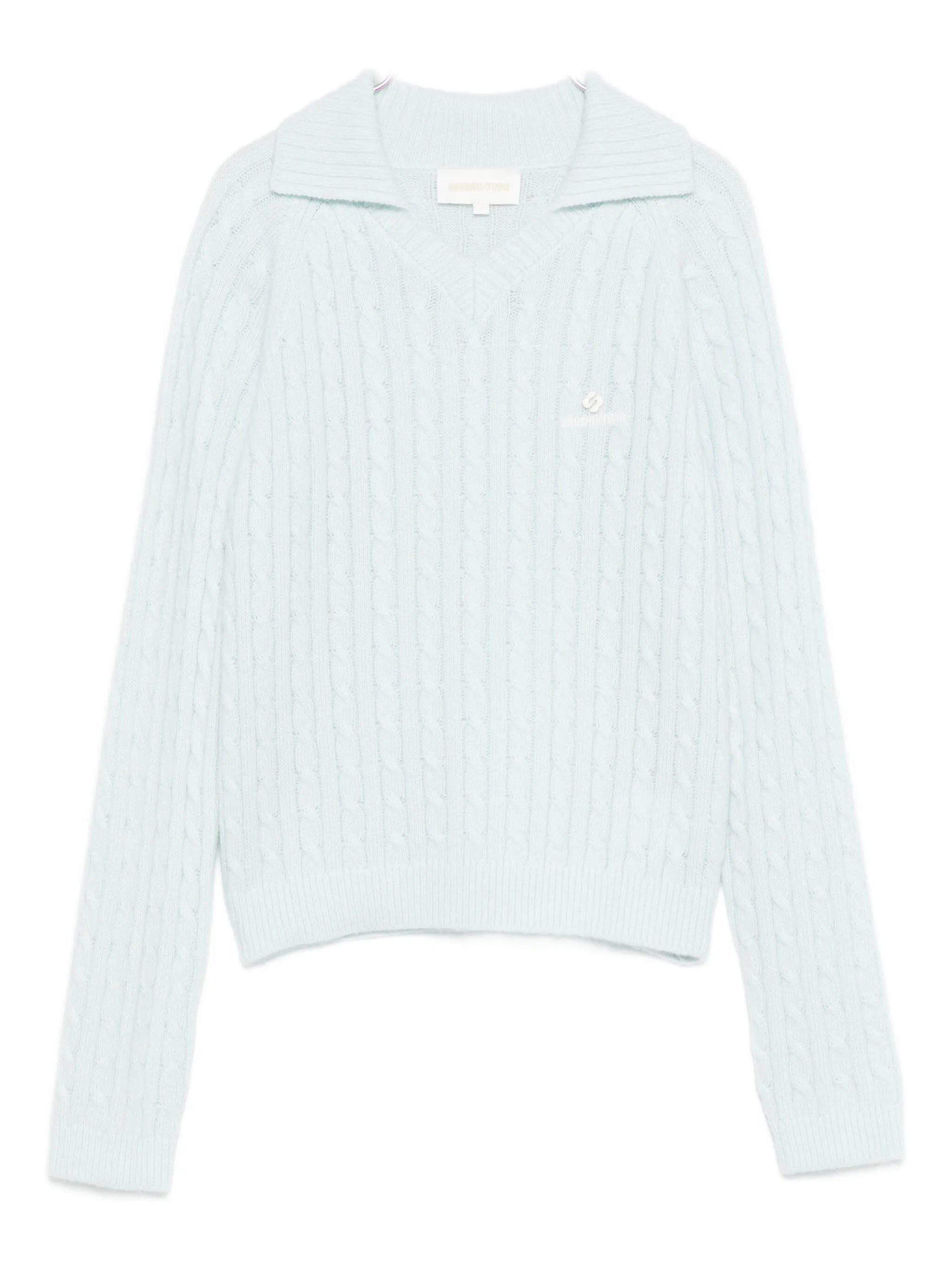 cable-knit top