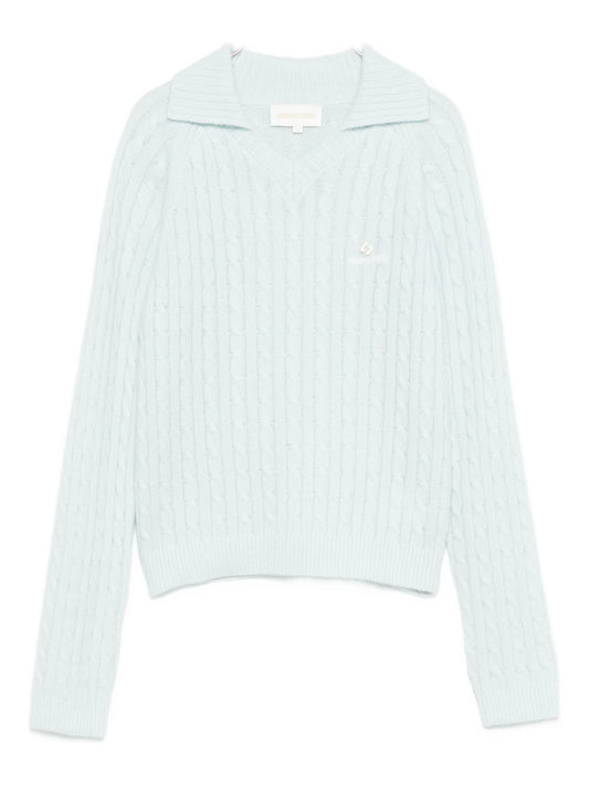 cable-knit top