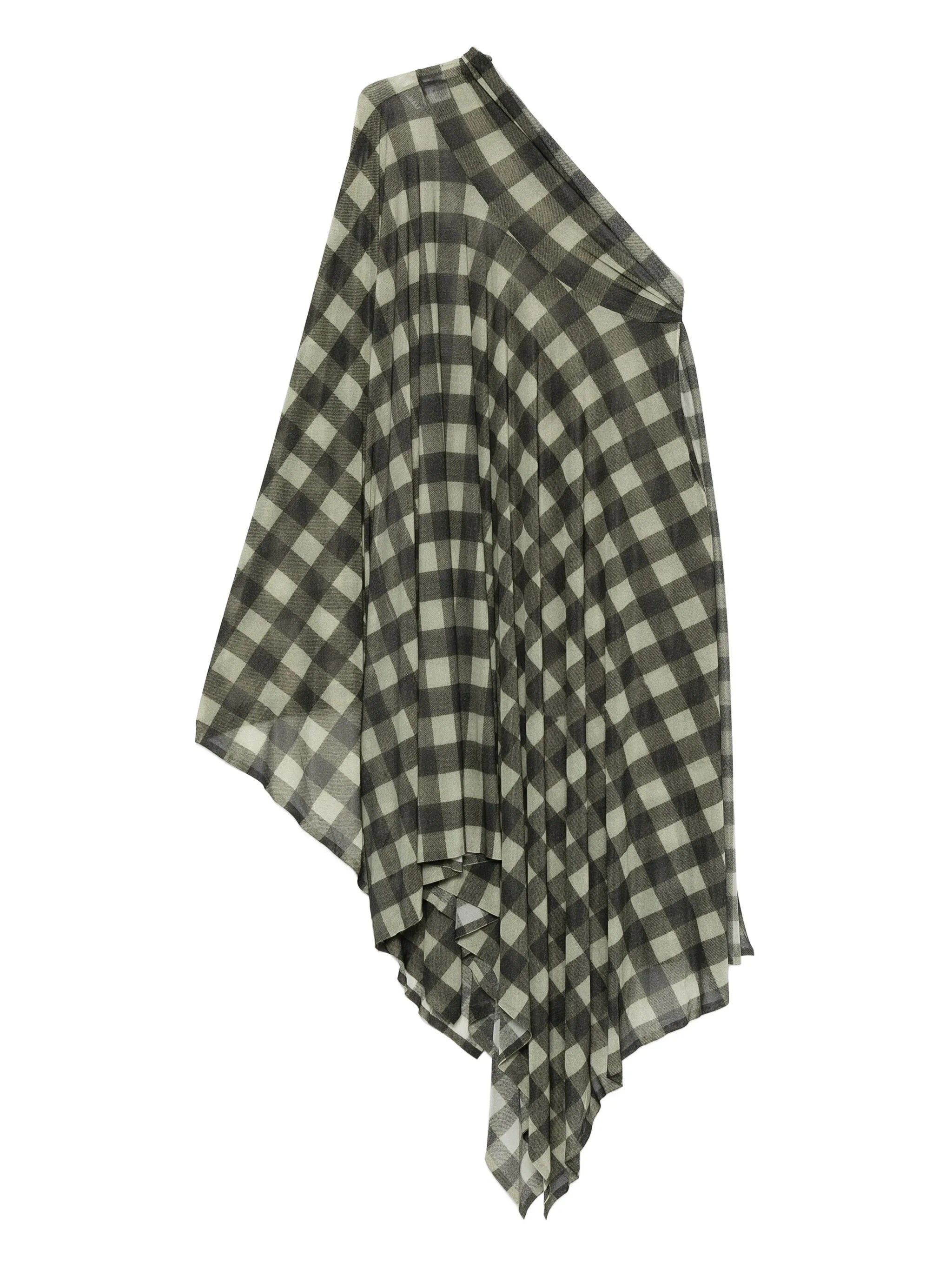 plaid pleated dress