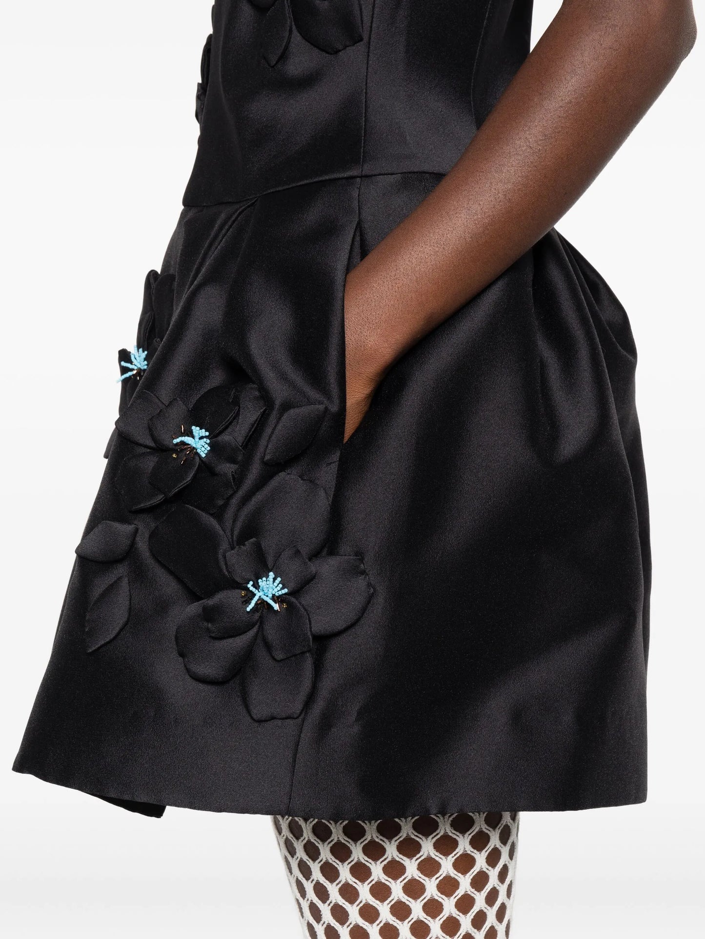 v-neck mini dress