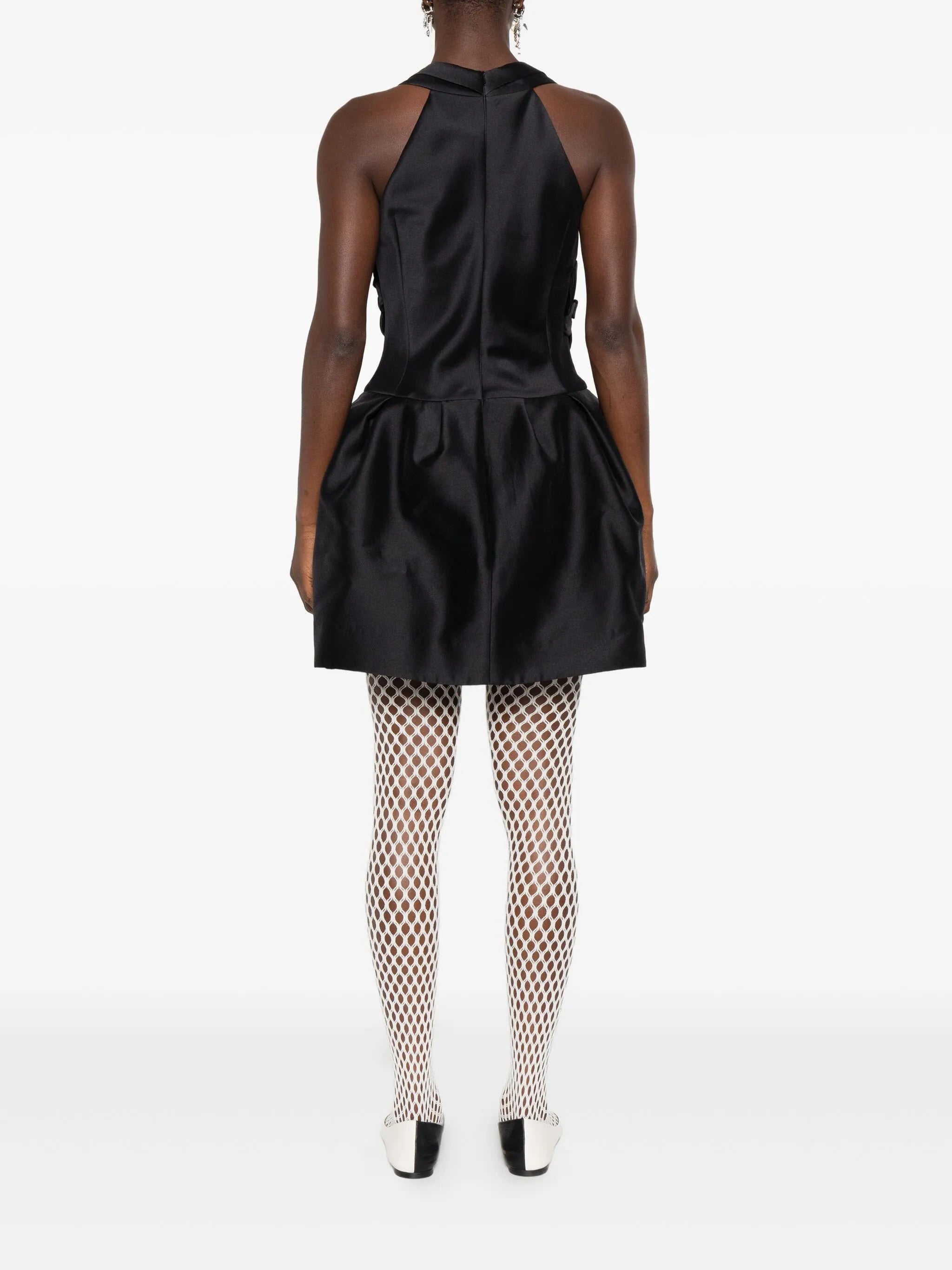 v-neck mini dress