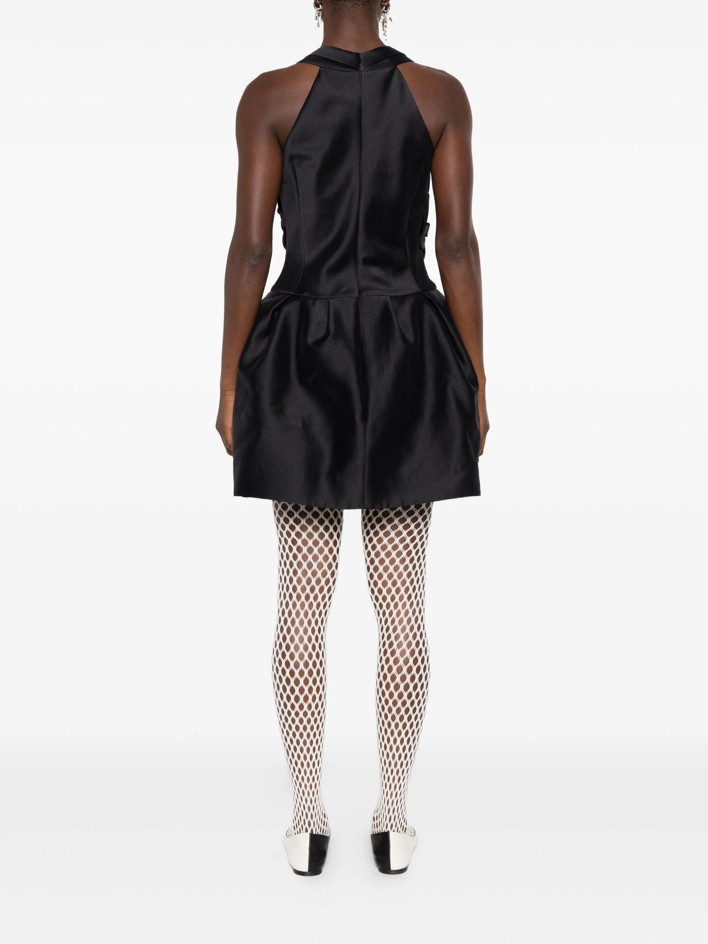 v-neck mini dress