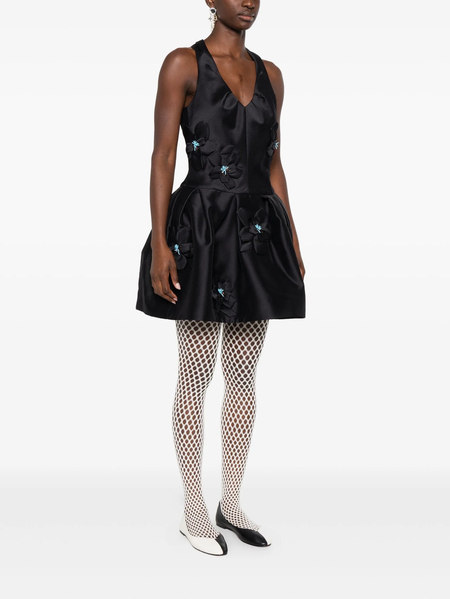 v-neck mini dress