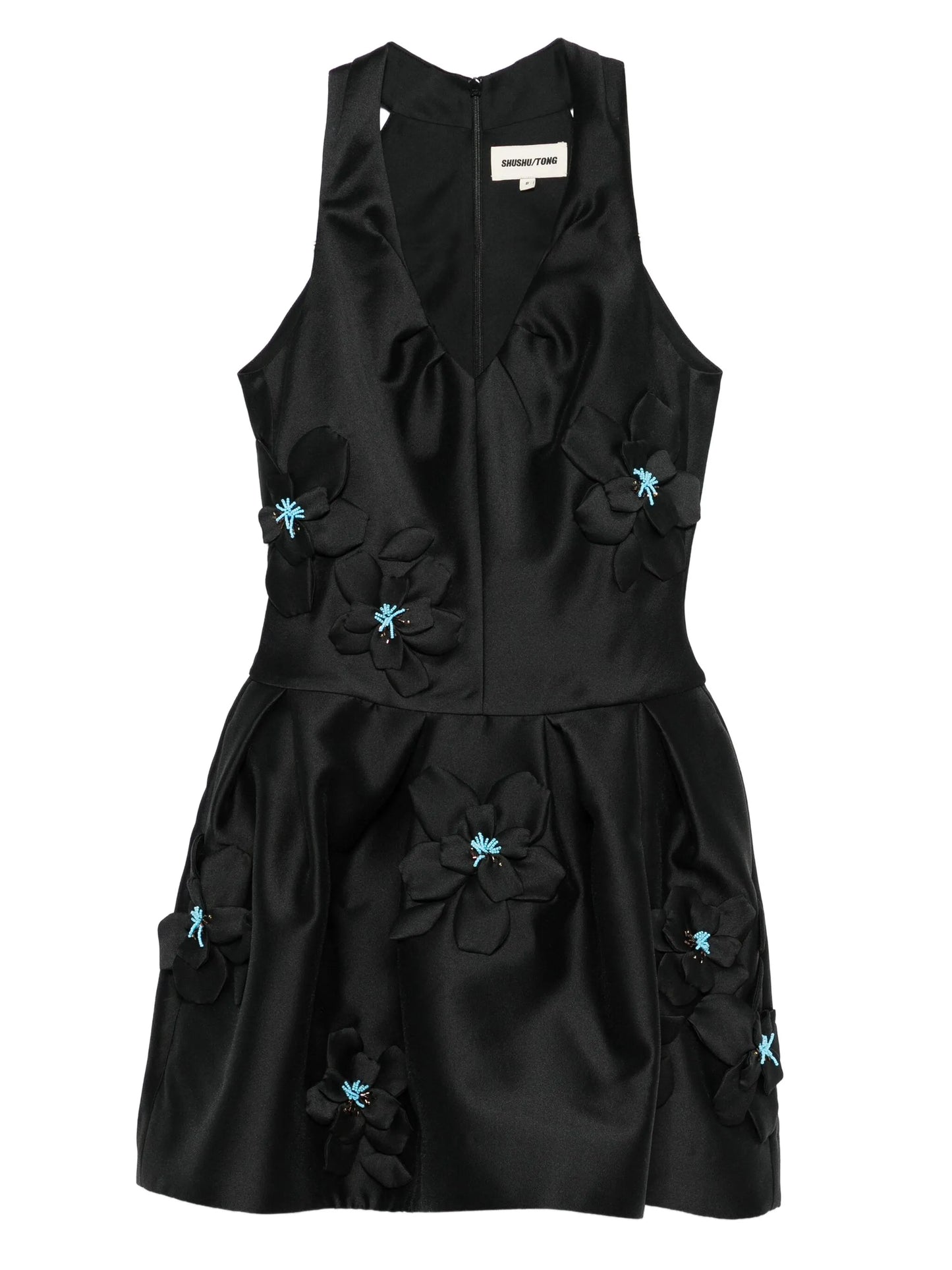 v-neck mini dress