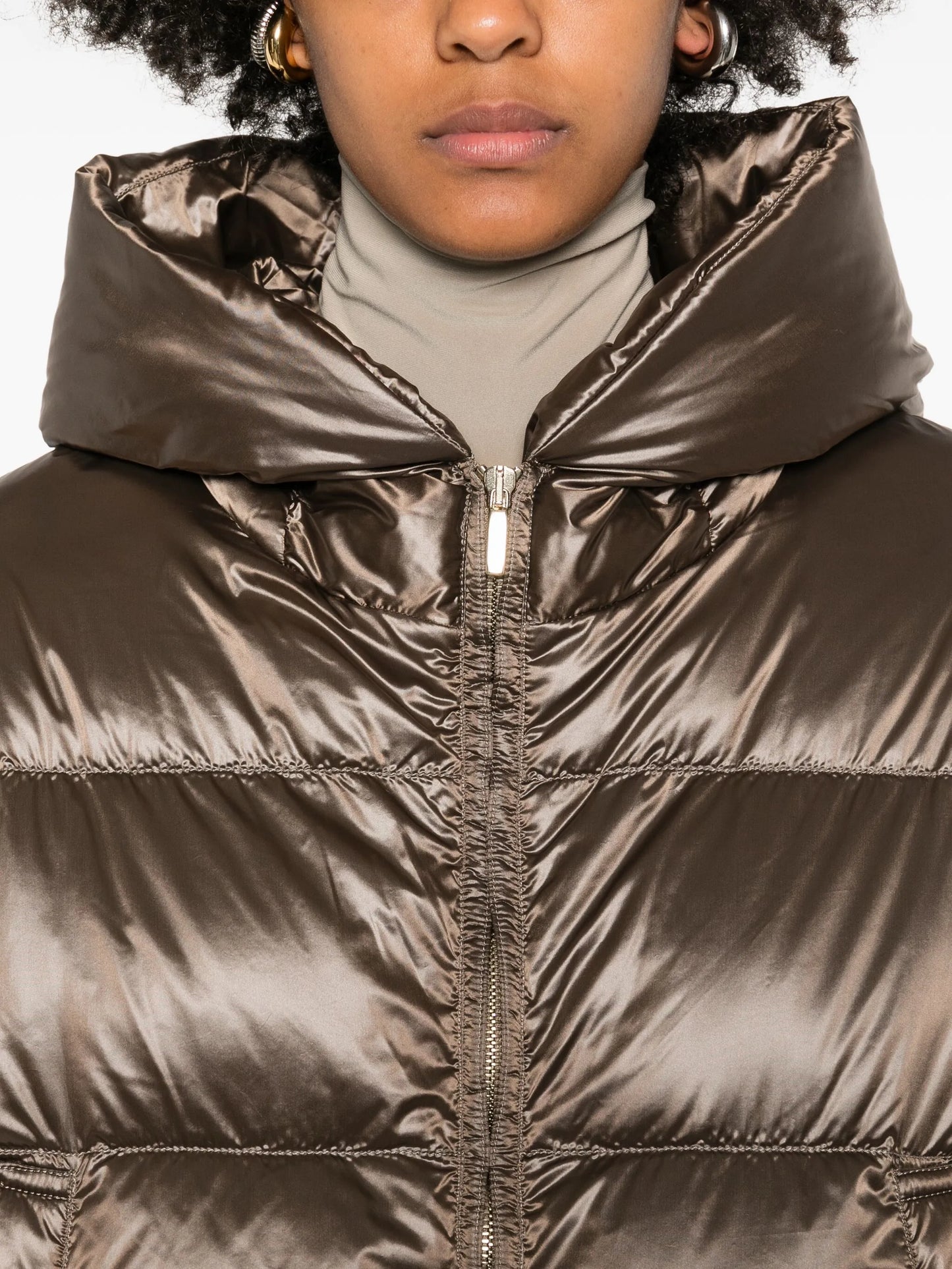 Spaceca quilted hooded jacket