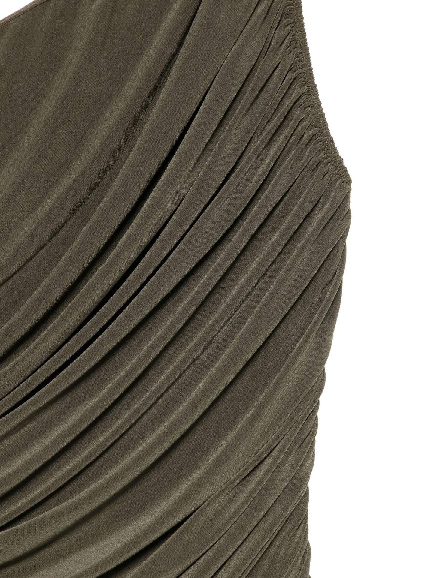 Diana Mio one-strap draped swim top