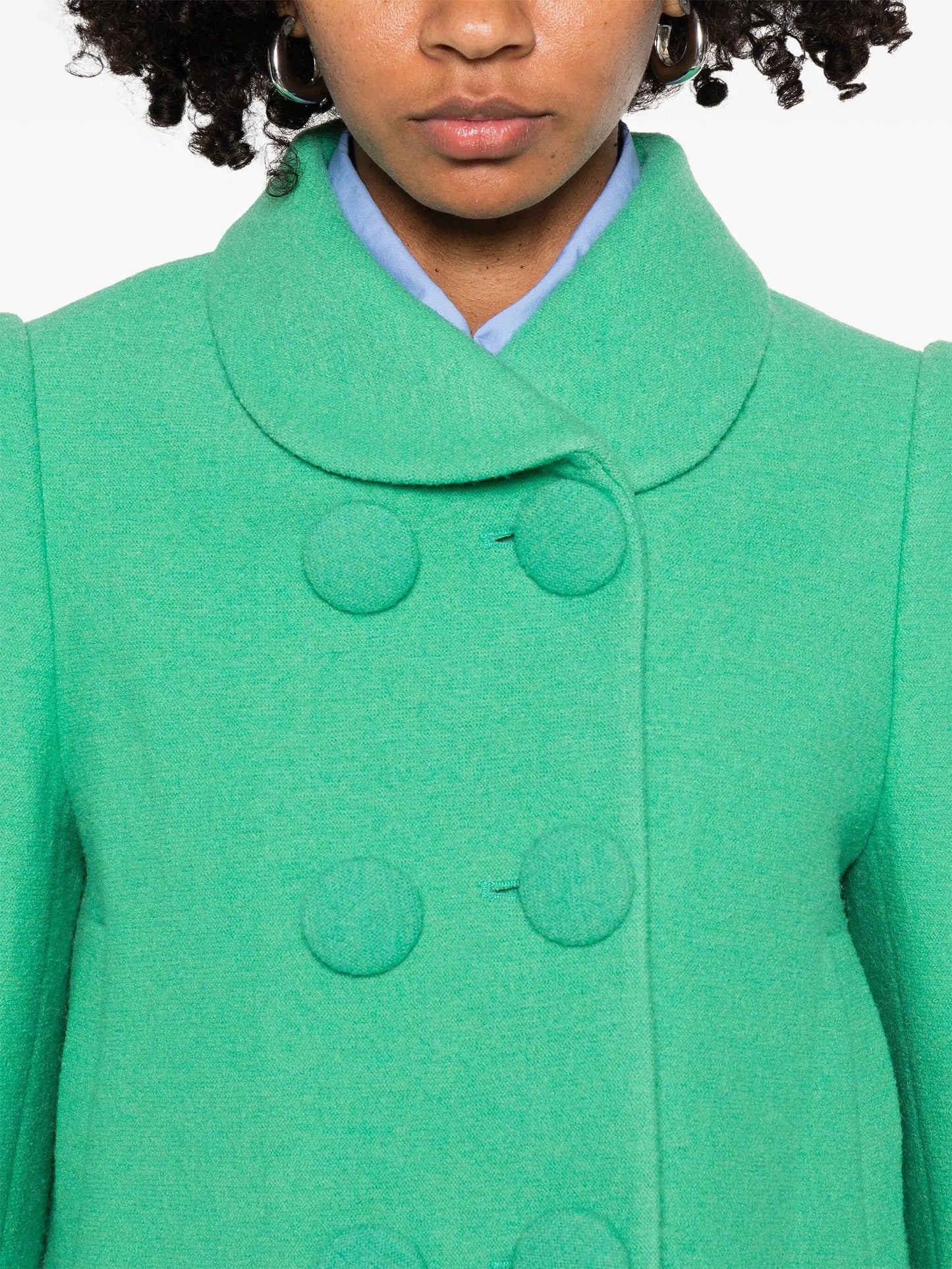 double-breasted button-up blazer