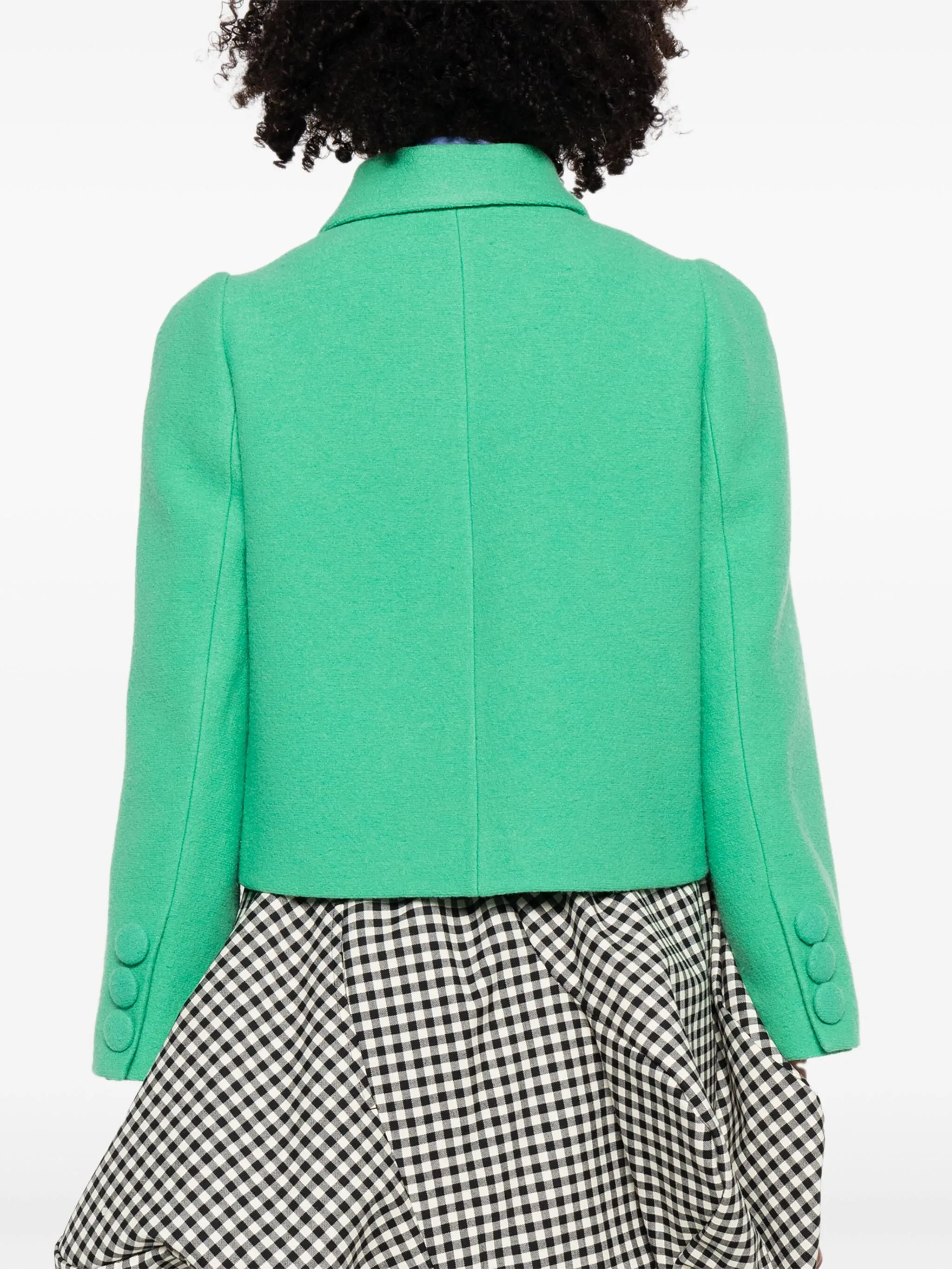 double-breasted button-up blazer