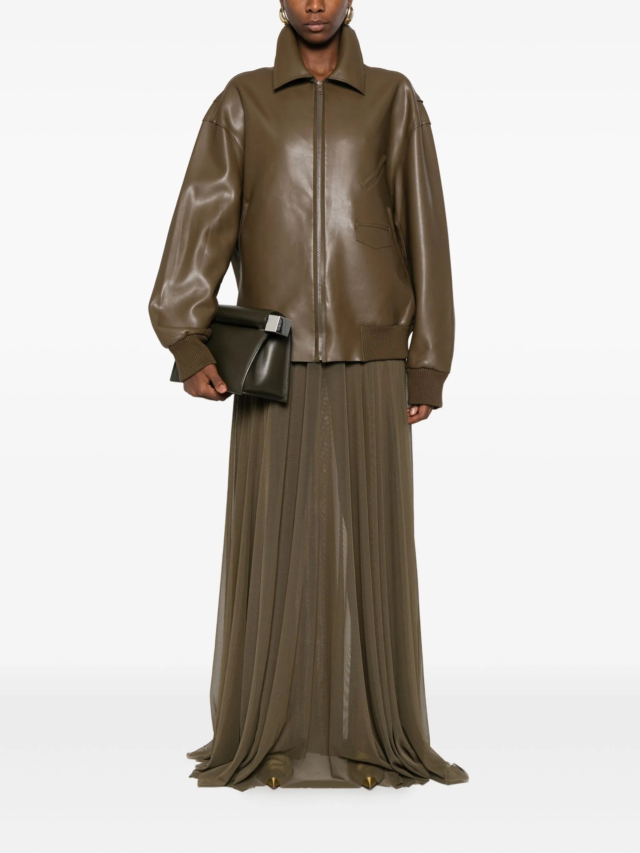 zip-front bomber jacket