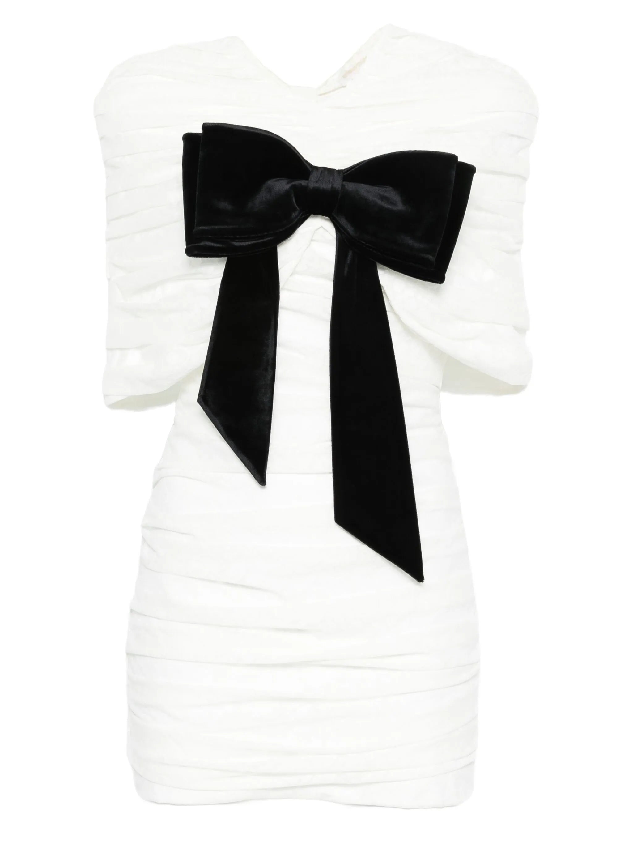 bow-detail mini dress