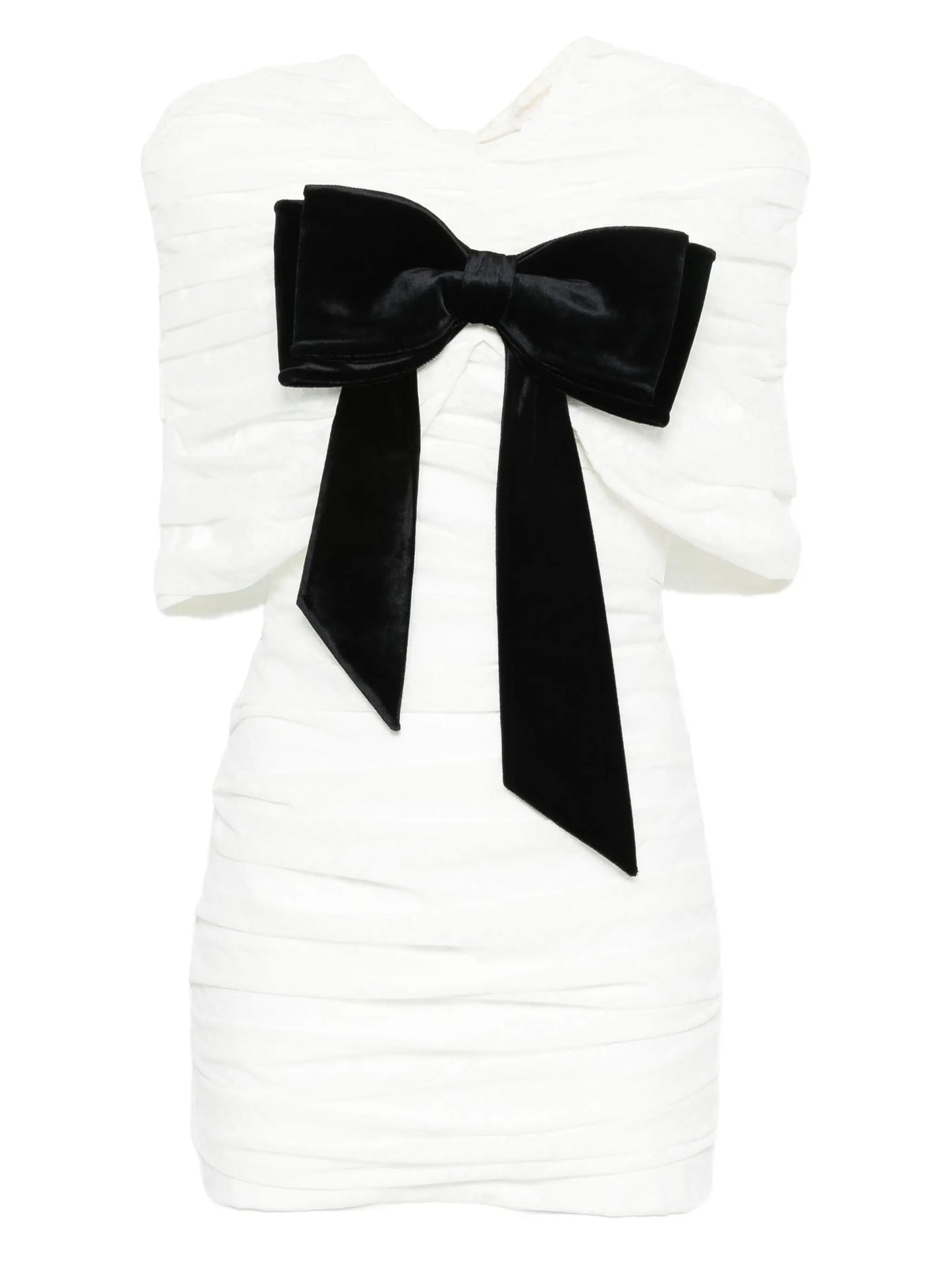 bow-detail mini dress
