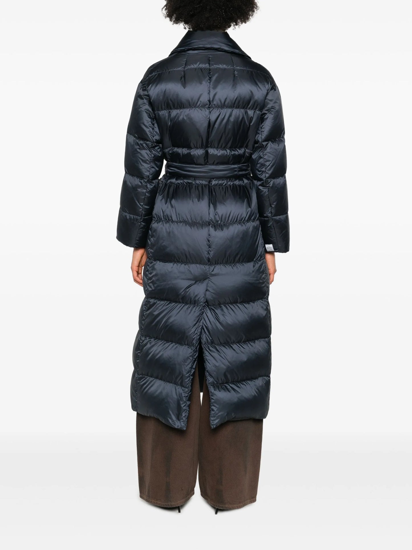 quilted belted coat