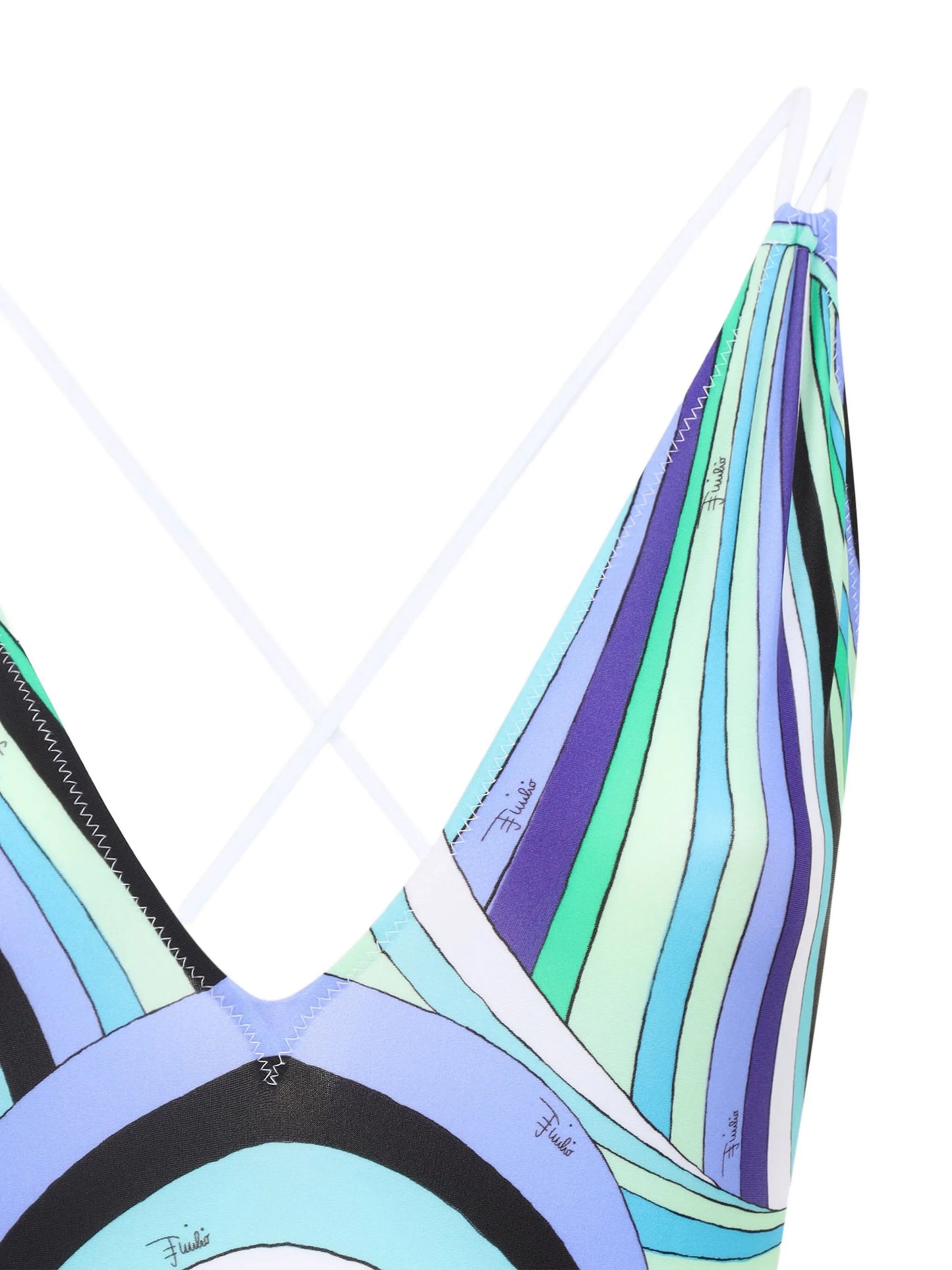 Iride-print swimsuit
