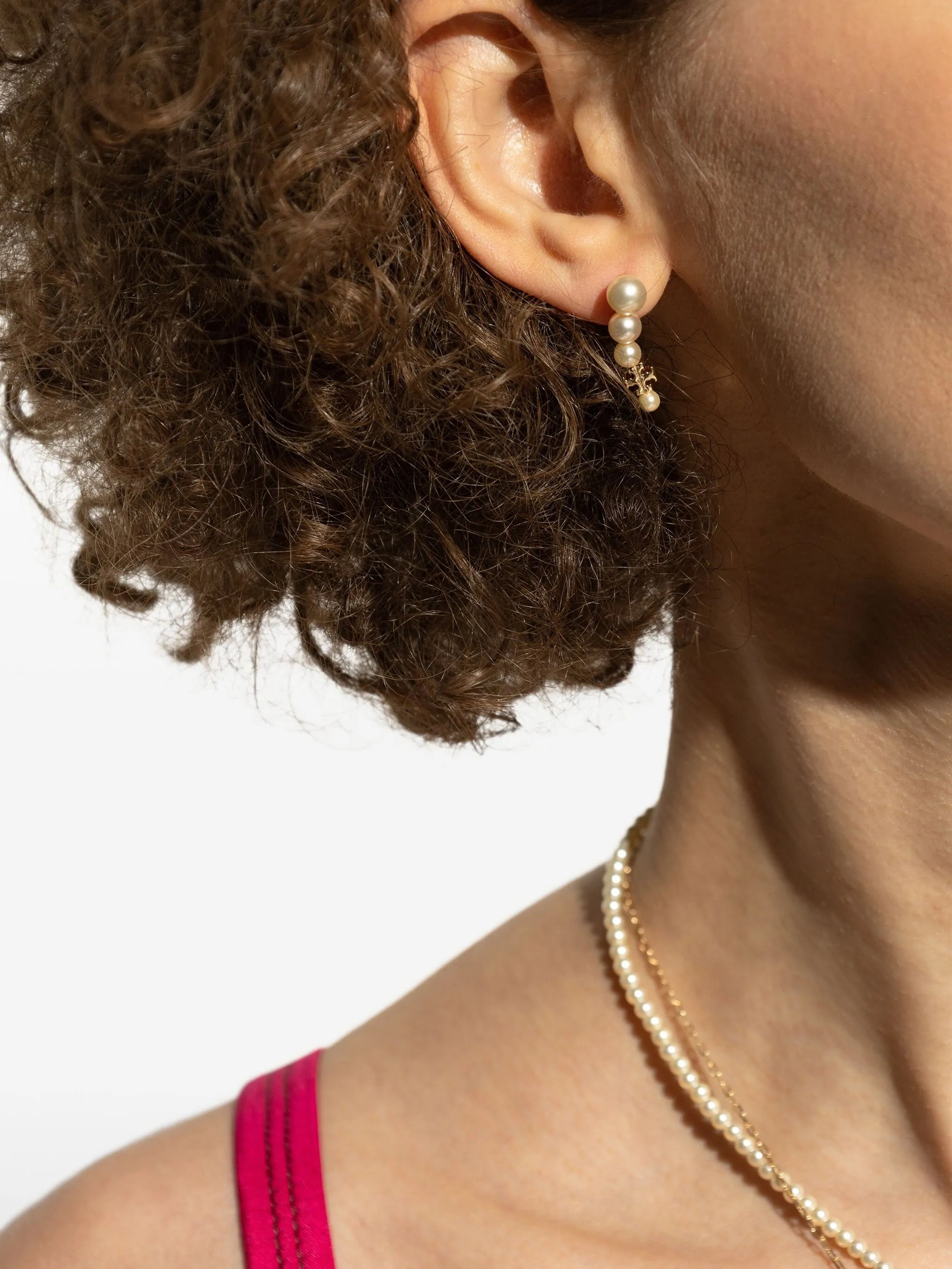 Pearl Ear Crawler earrings