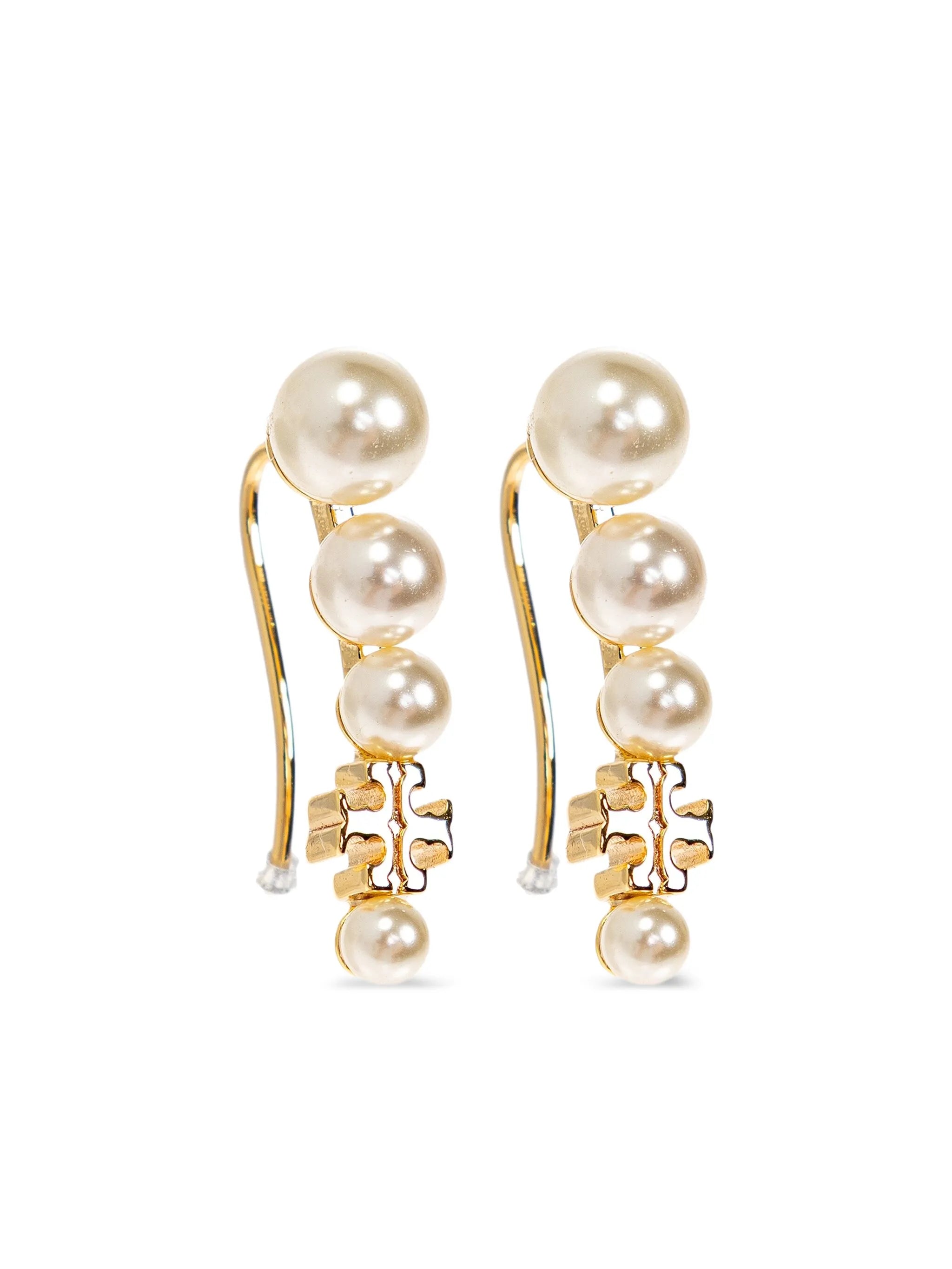 Pearl Ear Crawler earrings