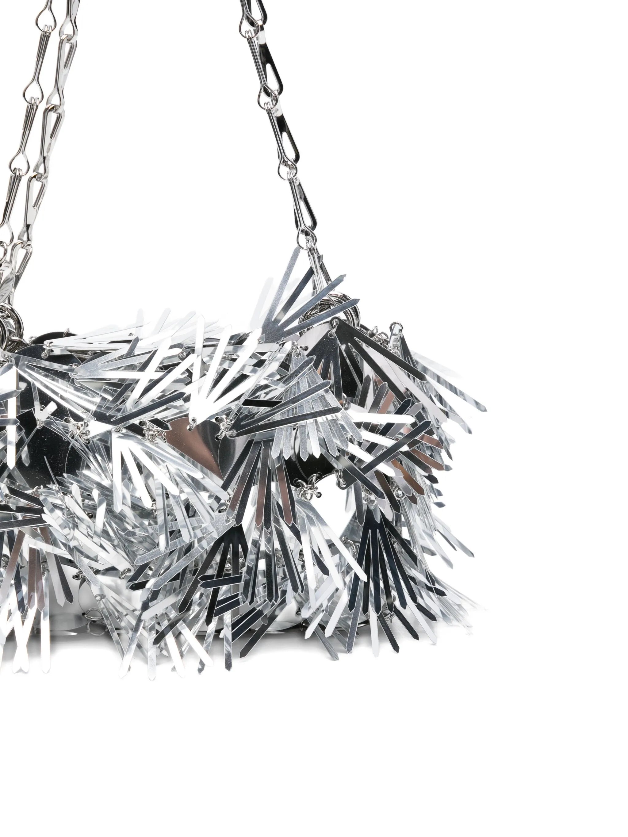 sequin-embellished chain shoulder bag