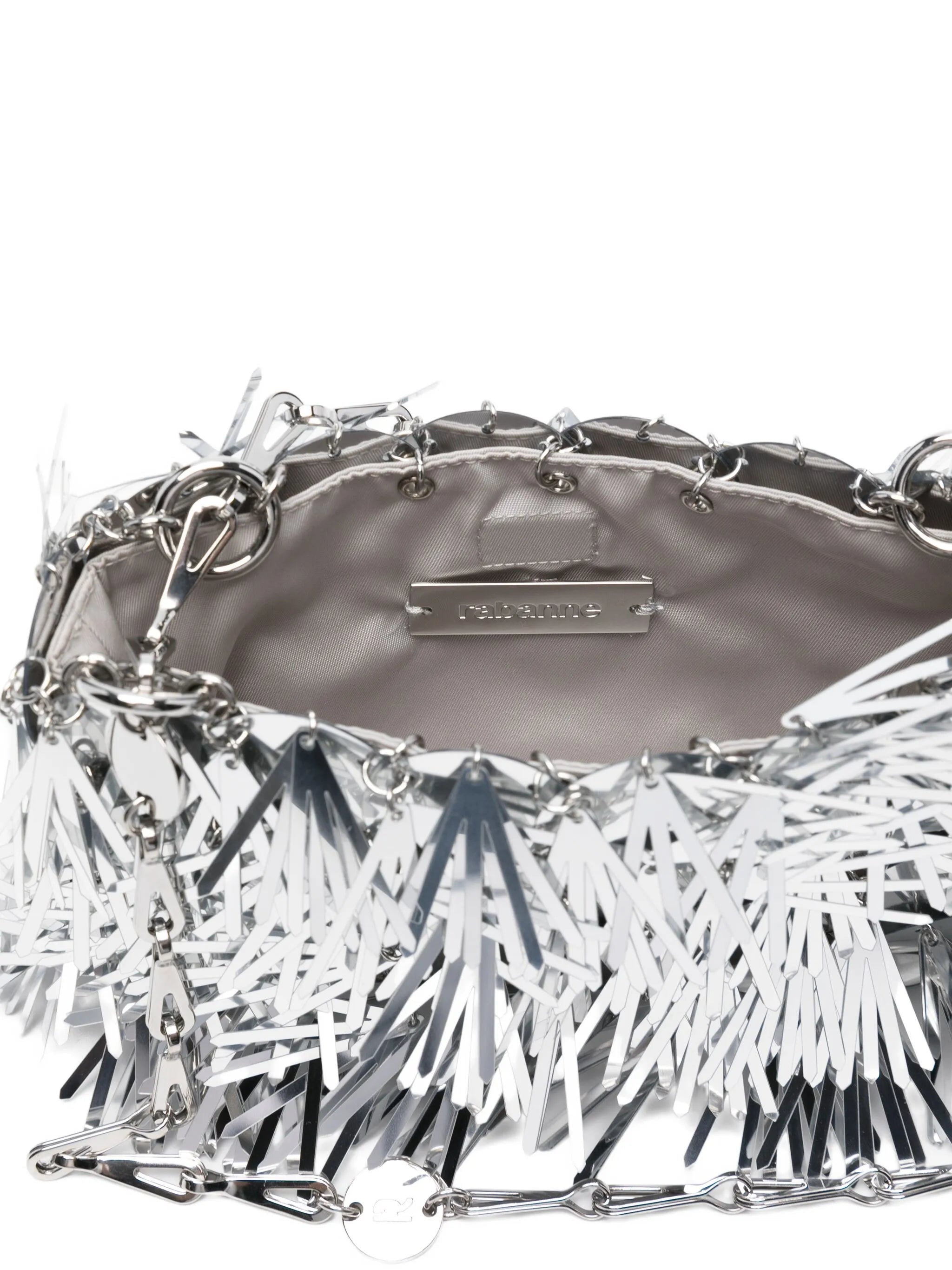 sequin-embellished chain shoulder bag