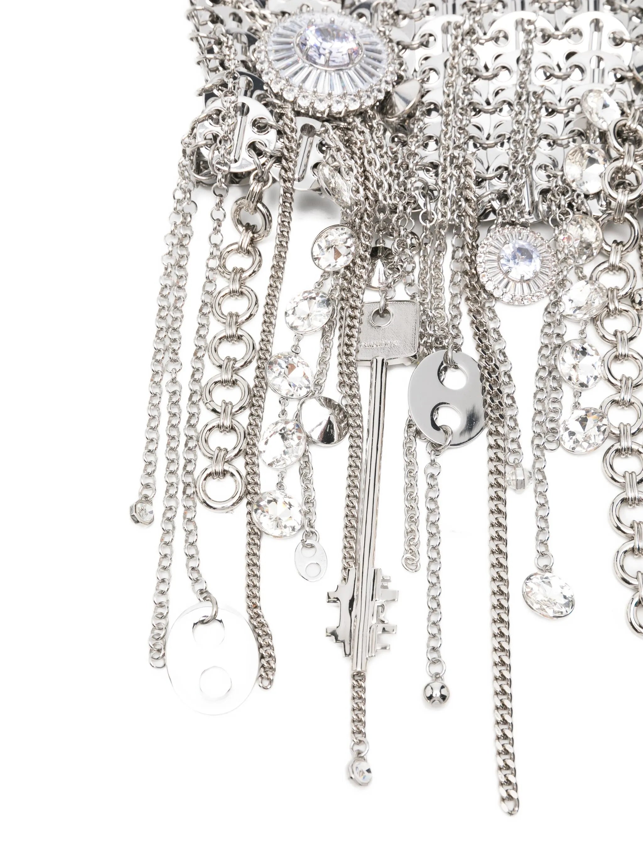 Hanging Charms Discs Shoulder Bag