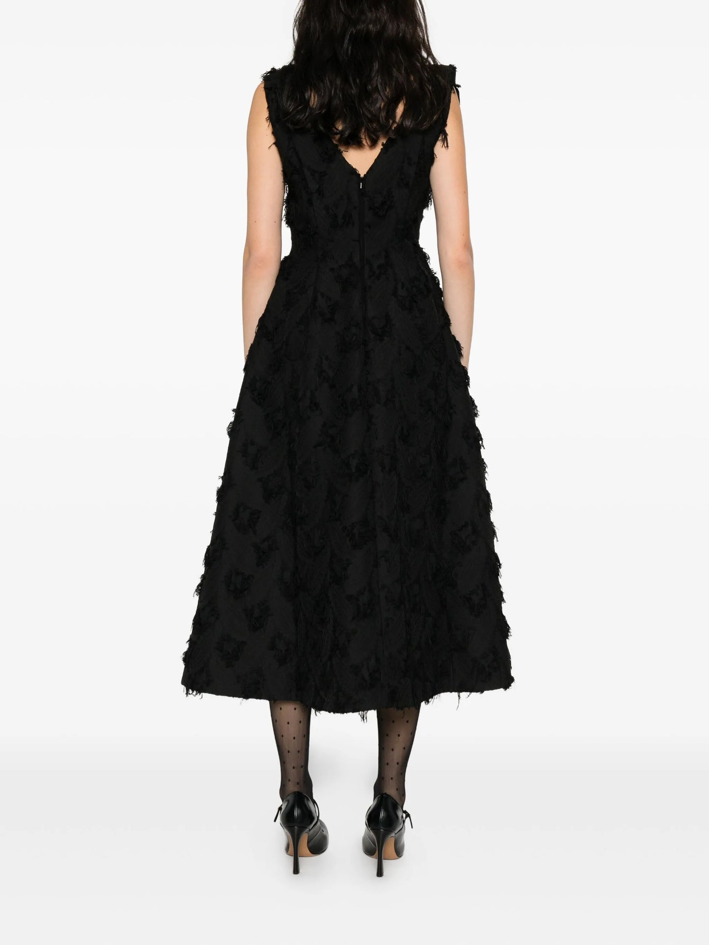sleeveless midi dress