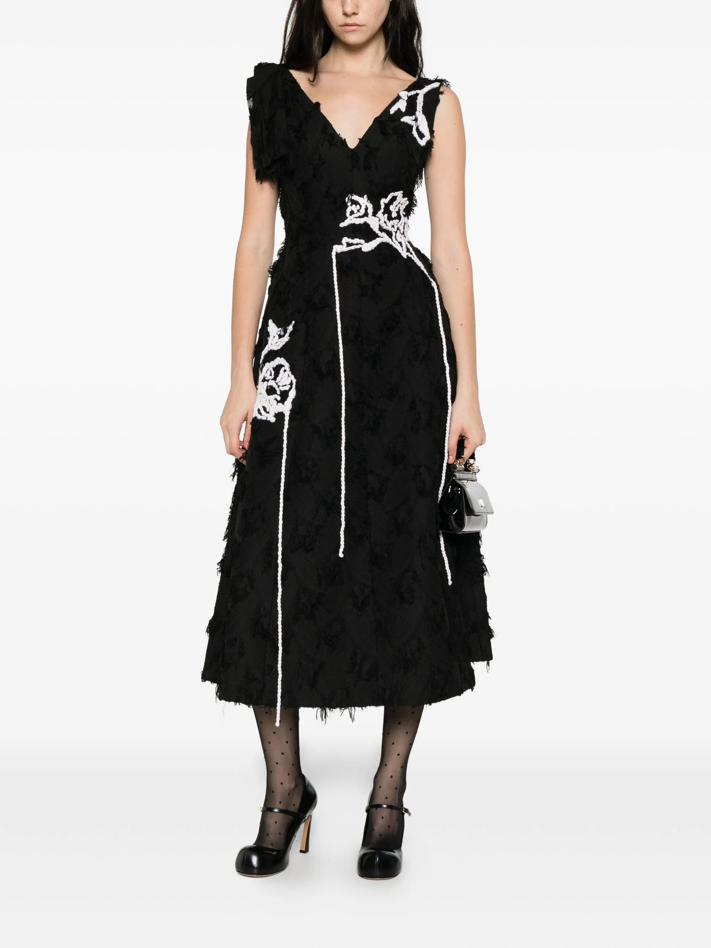 sleeveless midi dress