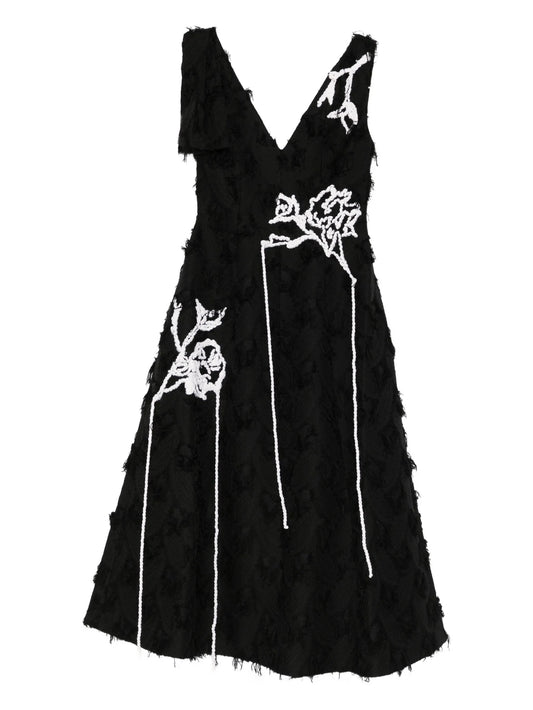sleeveless midi dress