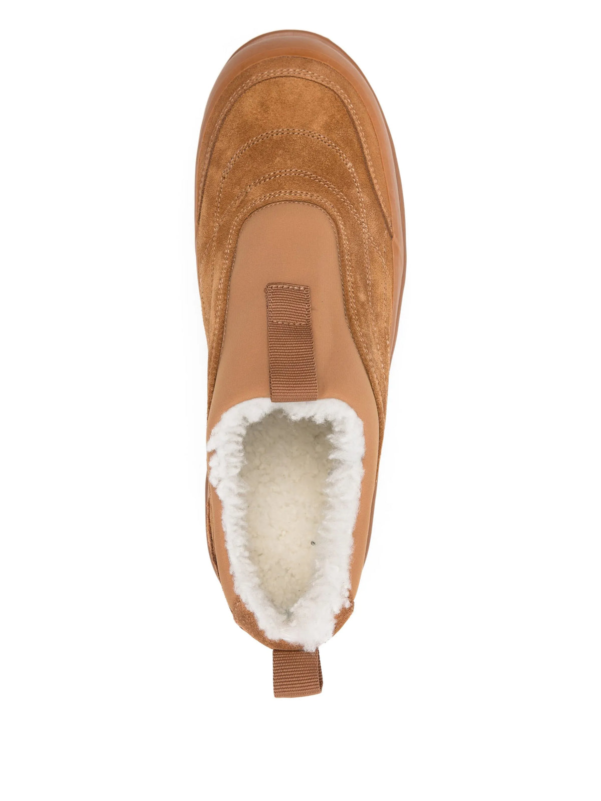 shearling low-top boots