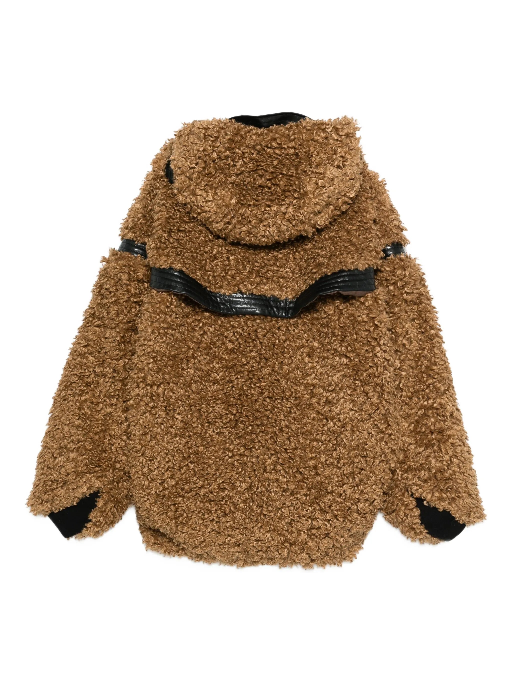 faux fur hooded jacket