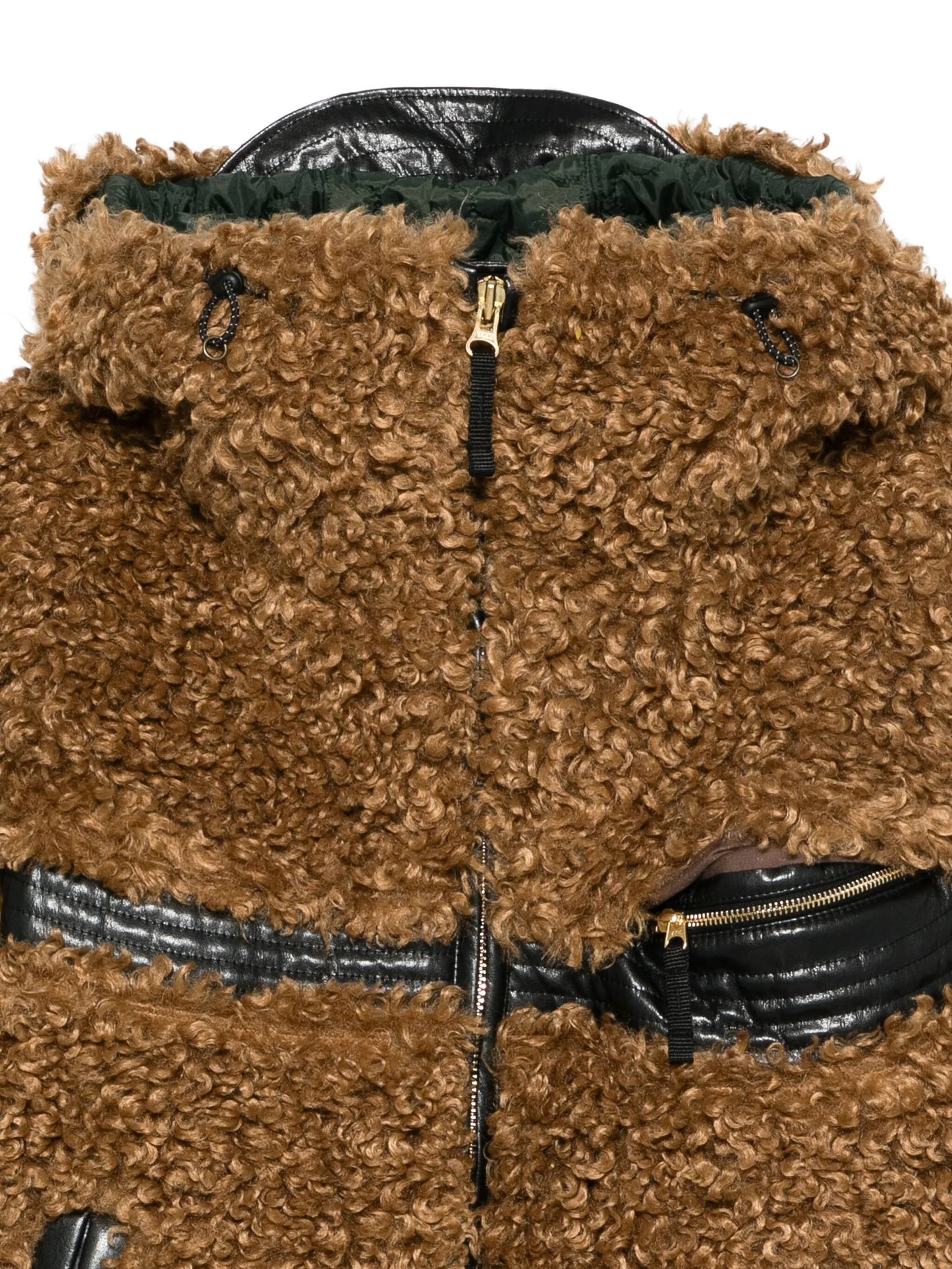 faux fur hooded jacket