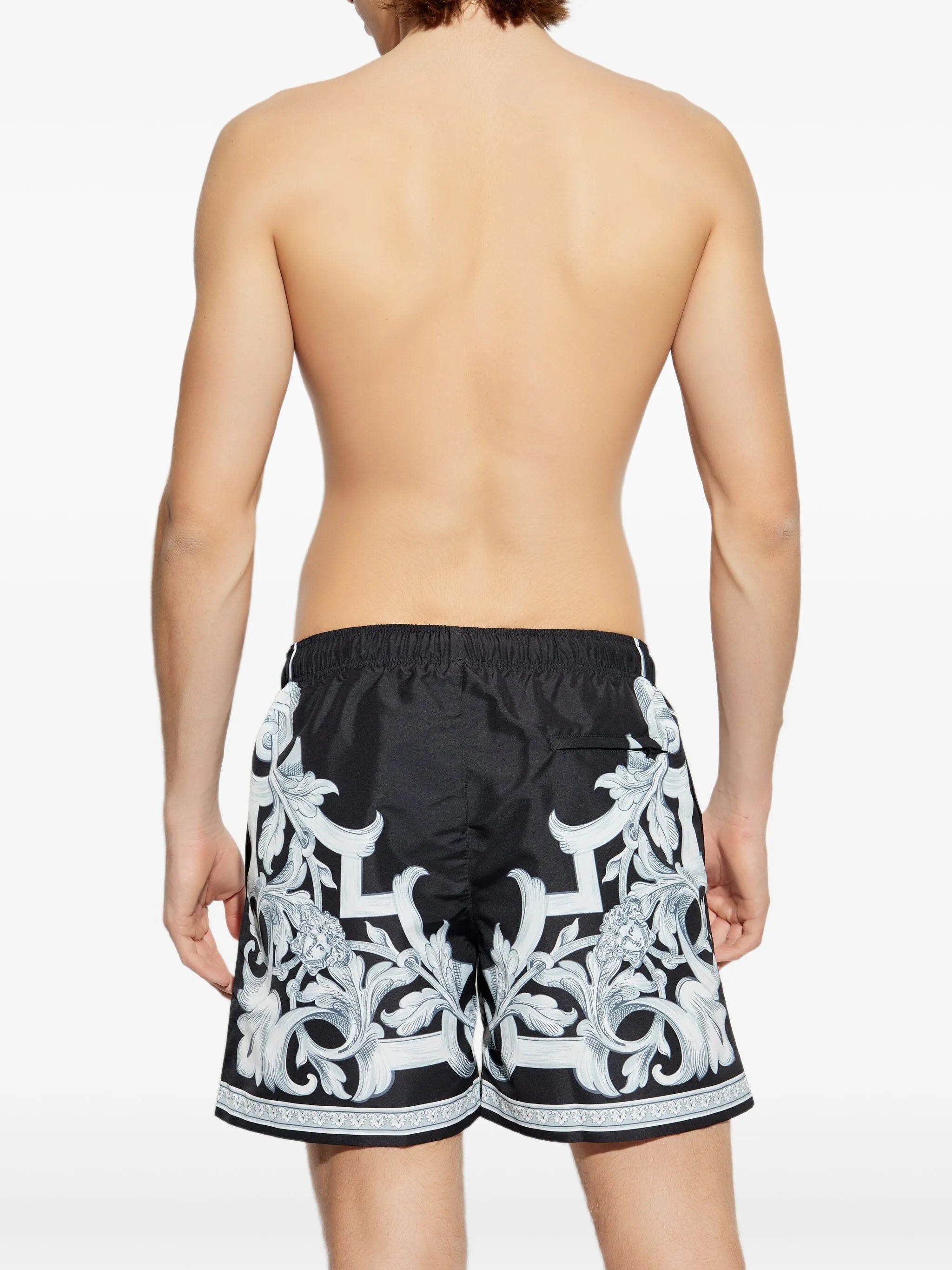 Barocco-print swim shorts