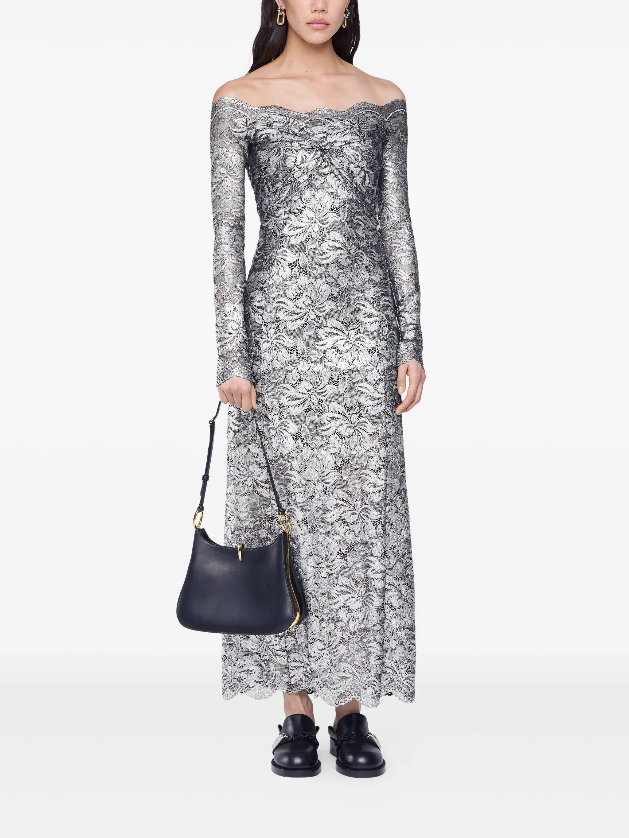 laced maxi dress