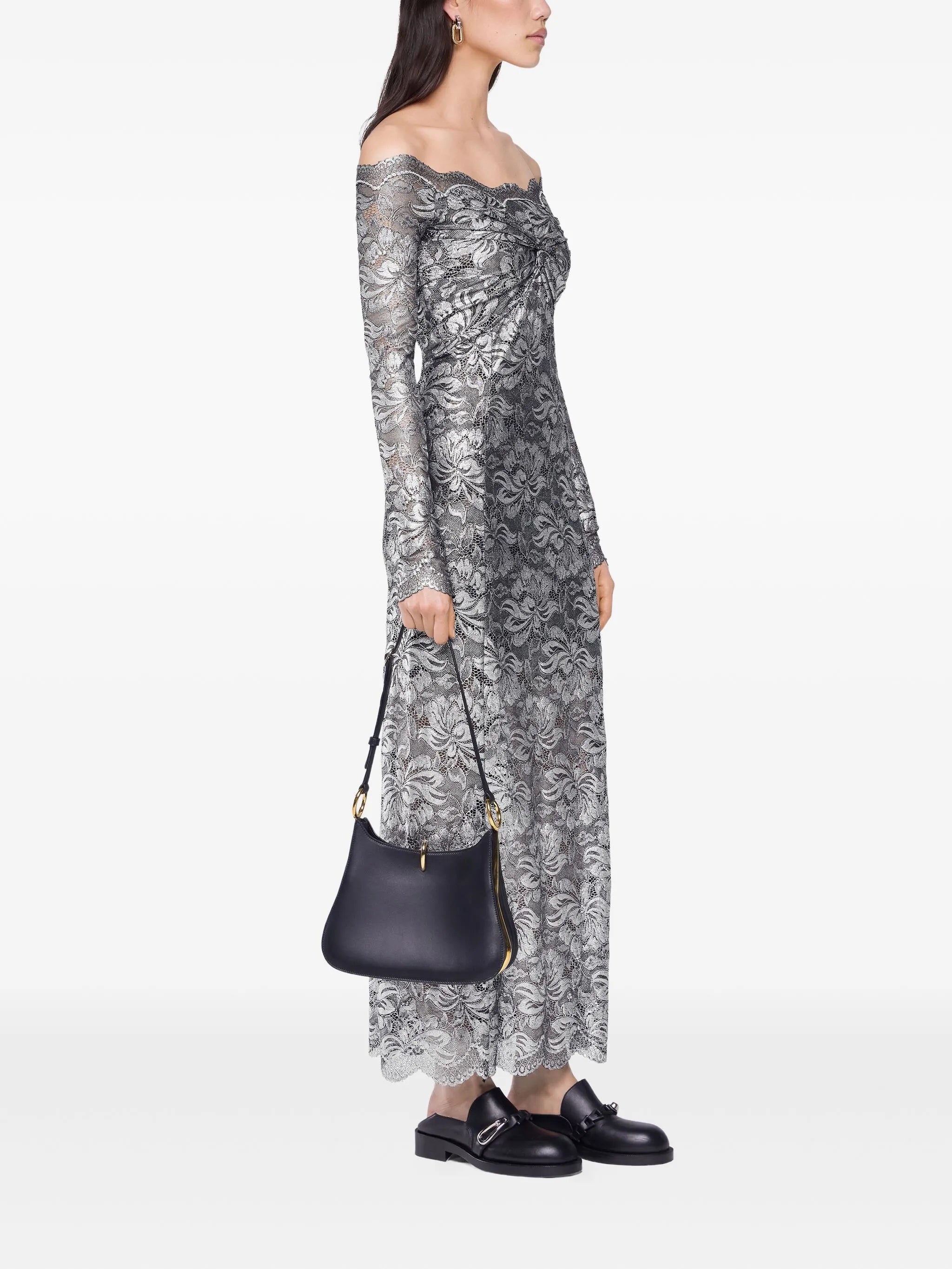 laced maxi dress