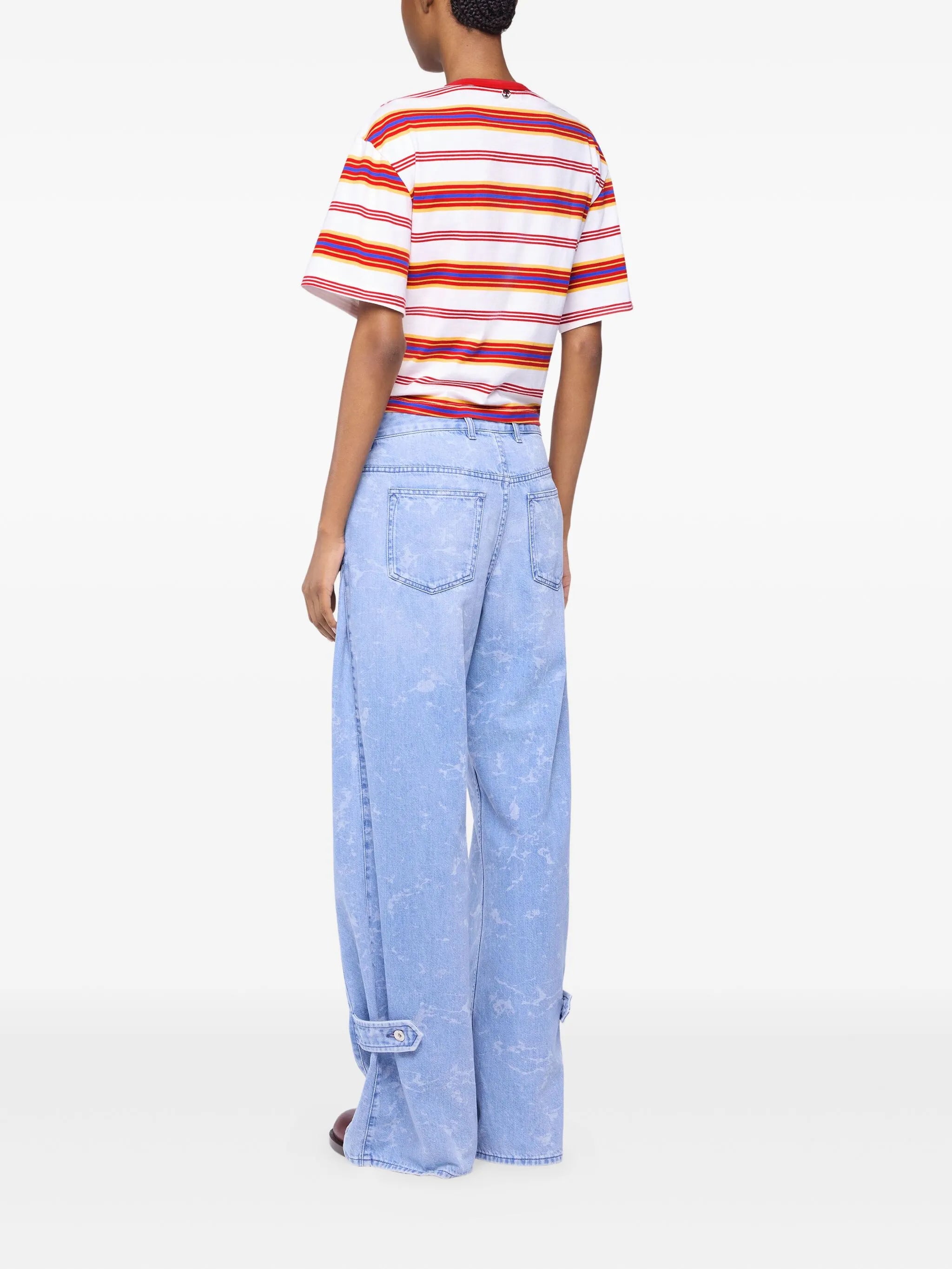 washed-effect jeans