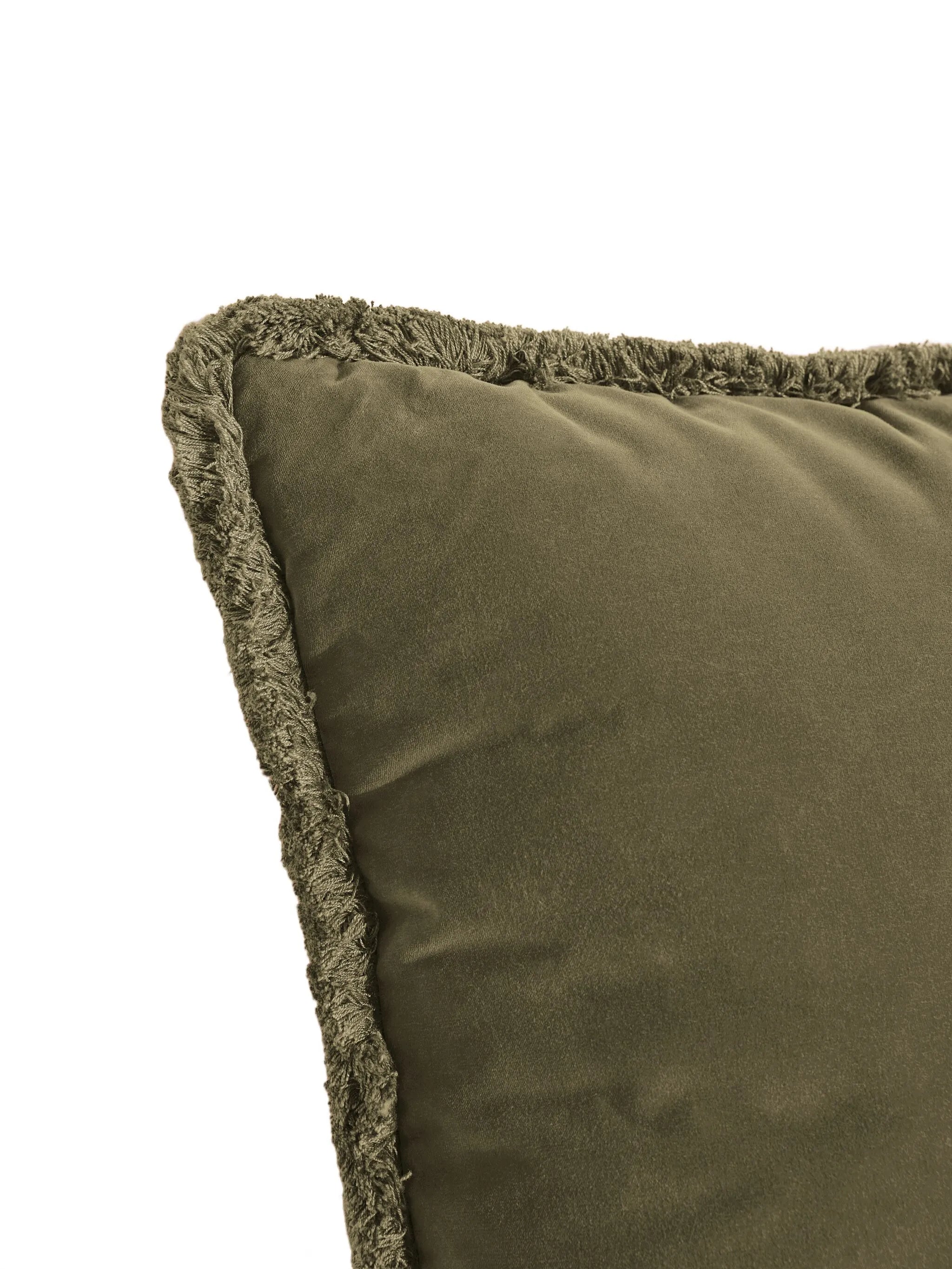 Margeaux fringed square cushion (50cm x 50cm)