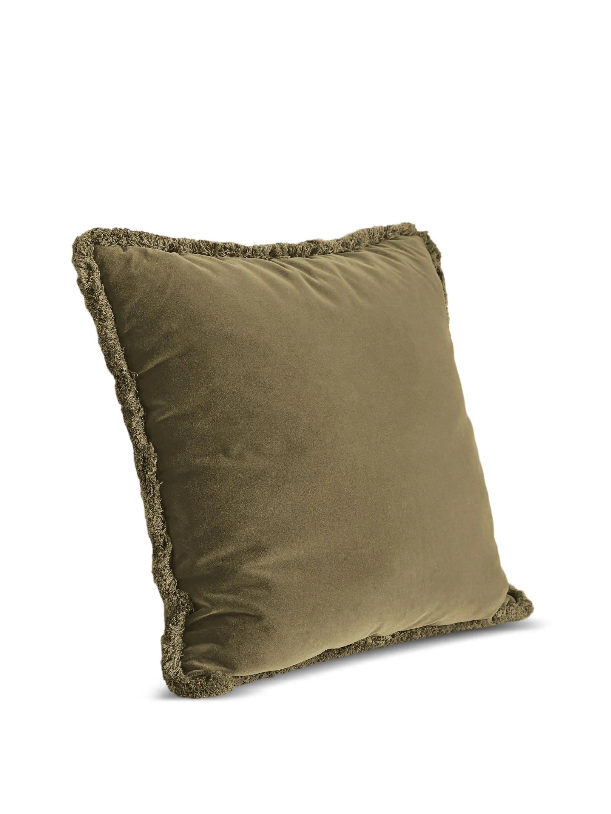 Margeaux fringed square cushion (50cm x 50cm)