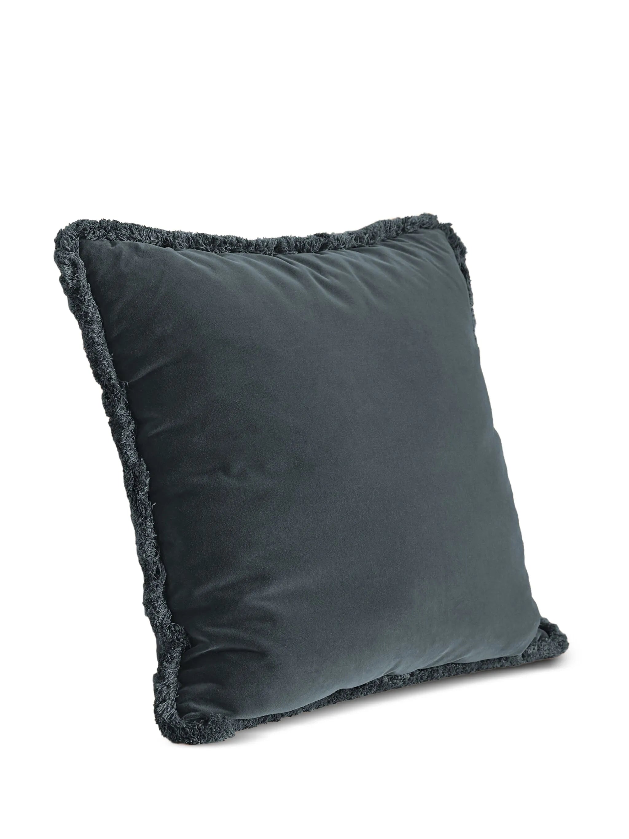 Margeaux fringed square cushion (50cm x 50cm)