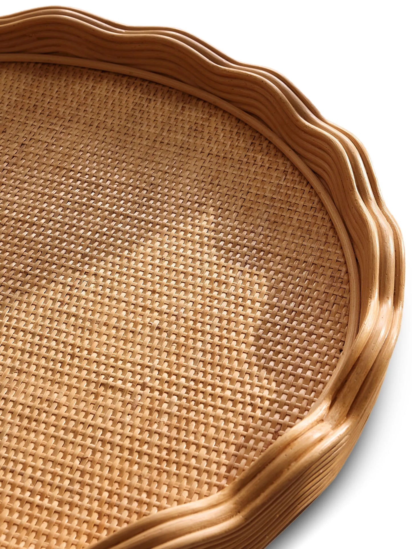 Pangbourne rattan tray, round